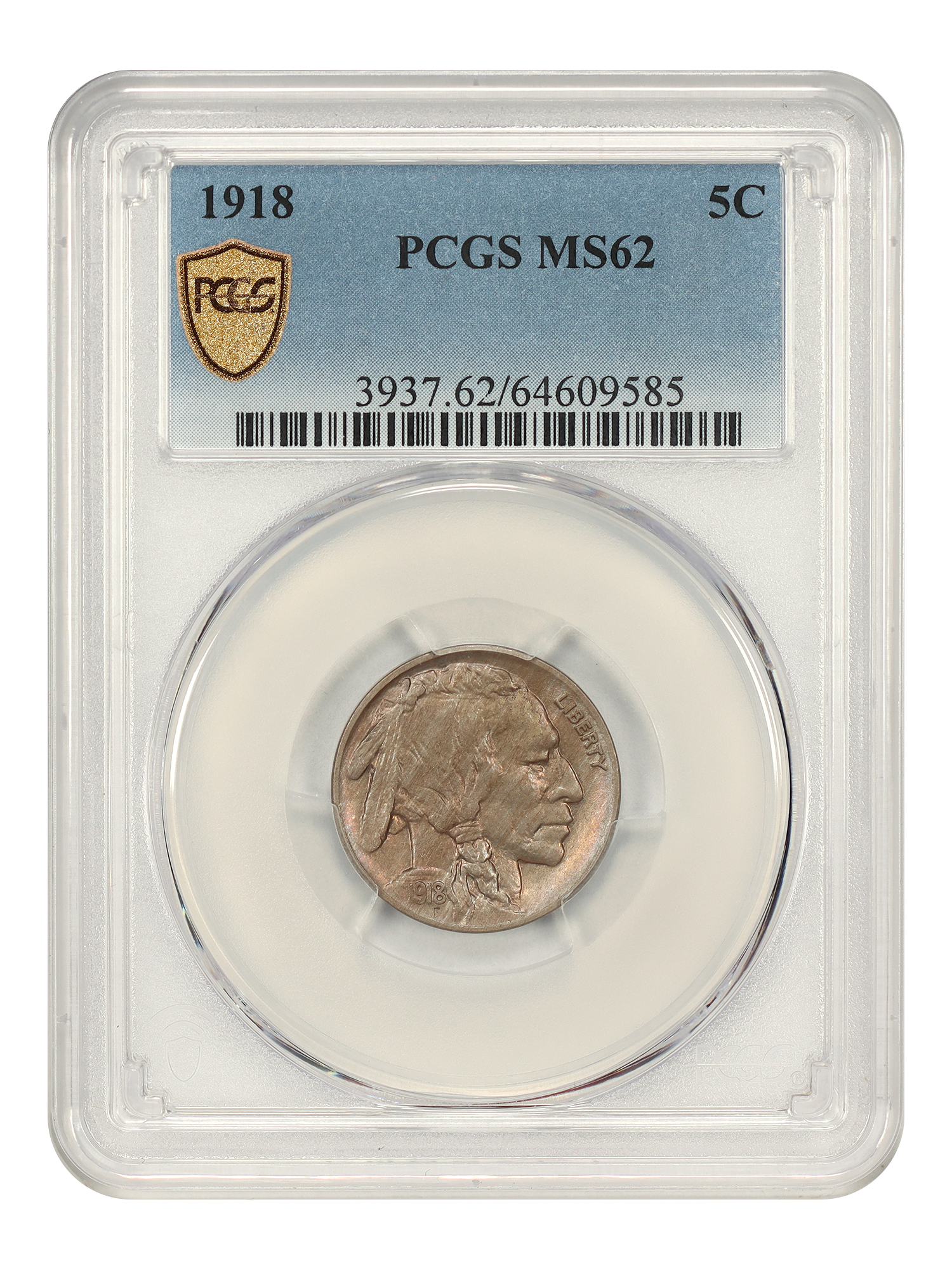 1918 5C PCGS MS62