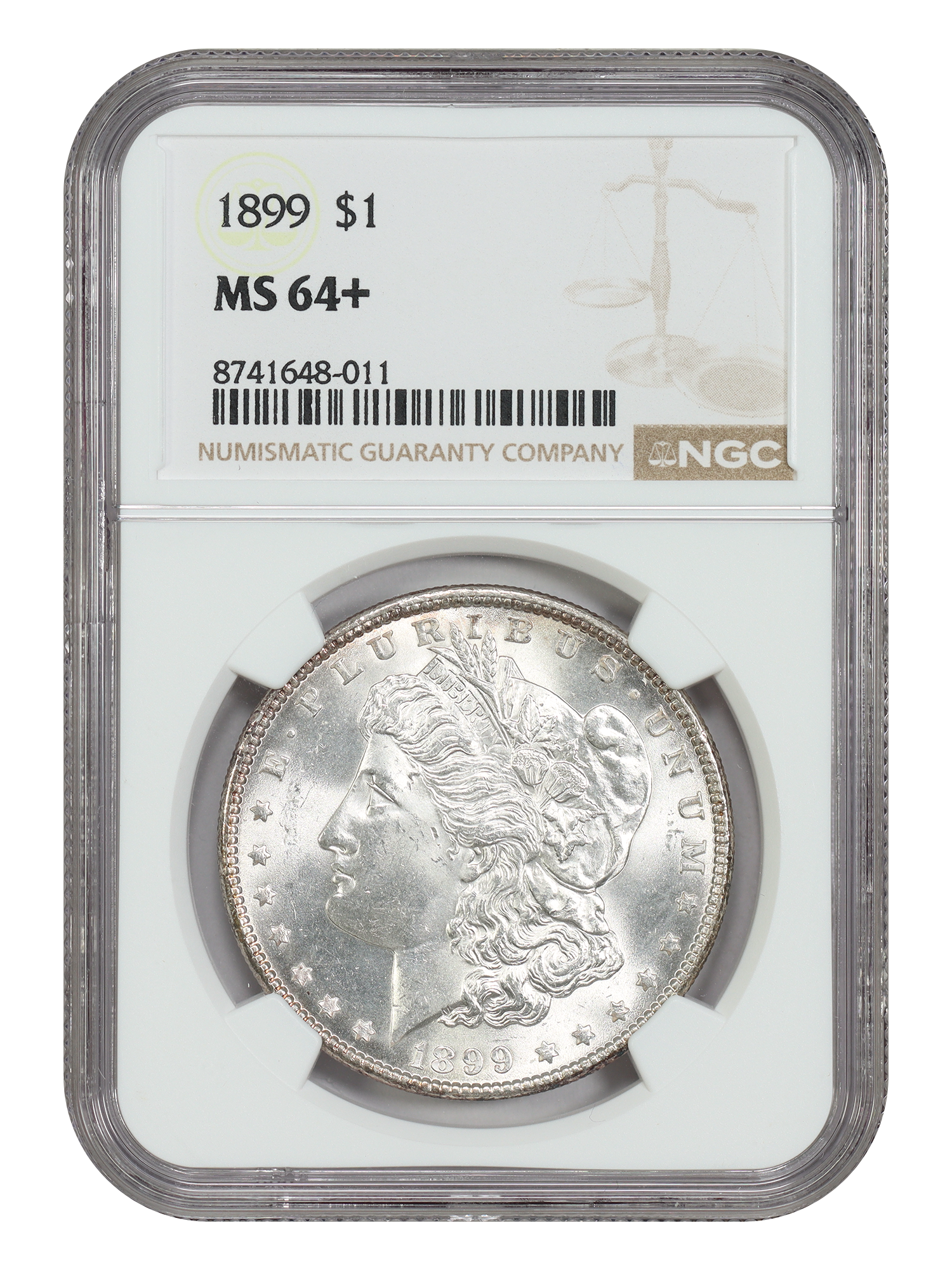 1899 $1 NGC MS64+