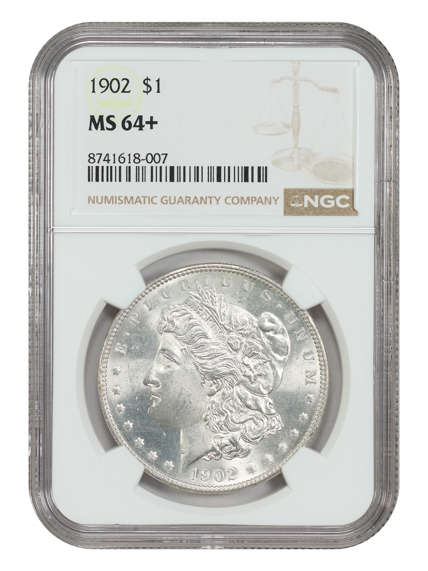 1902 $1 NGC MS64+