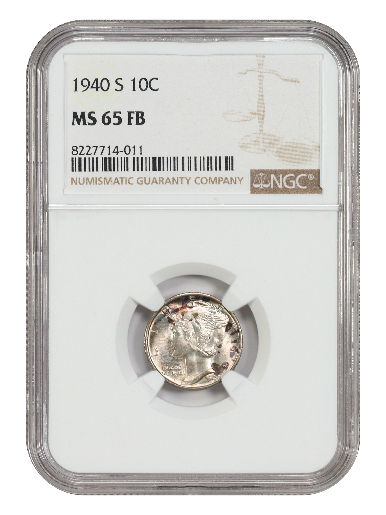 1940-S 10C NGC MS65FB