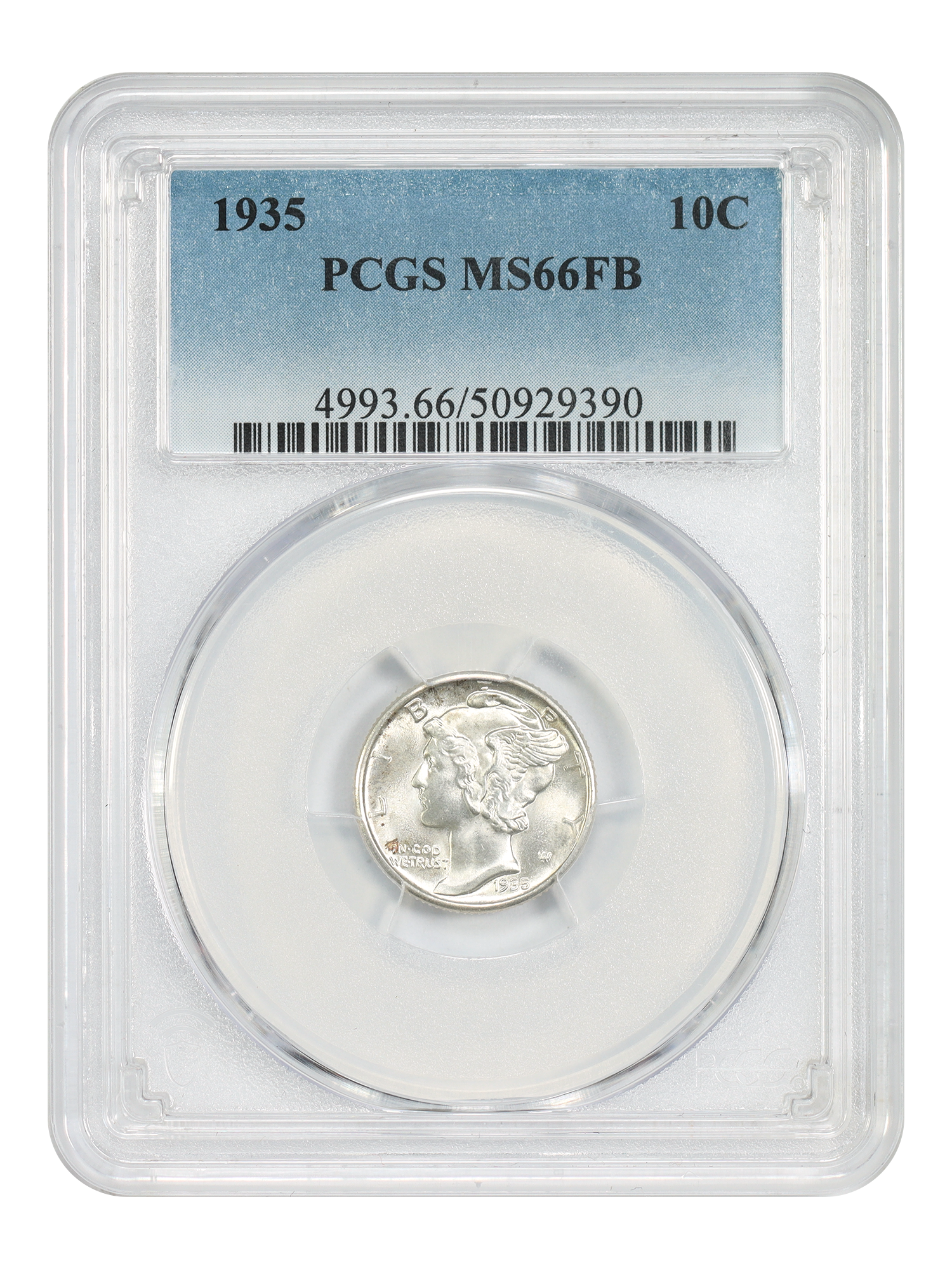 1935 10C PCGS MS66FB