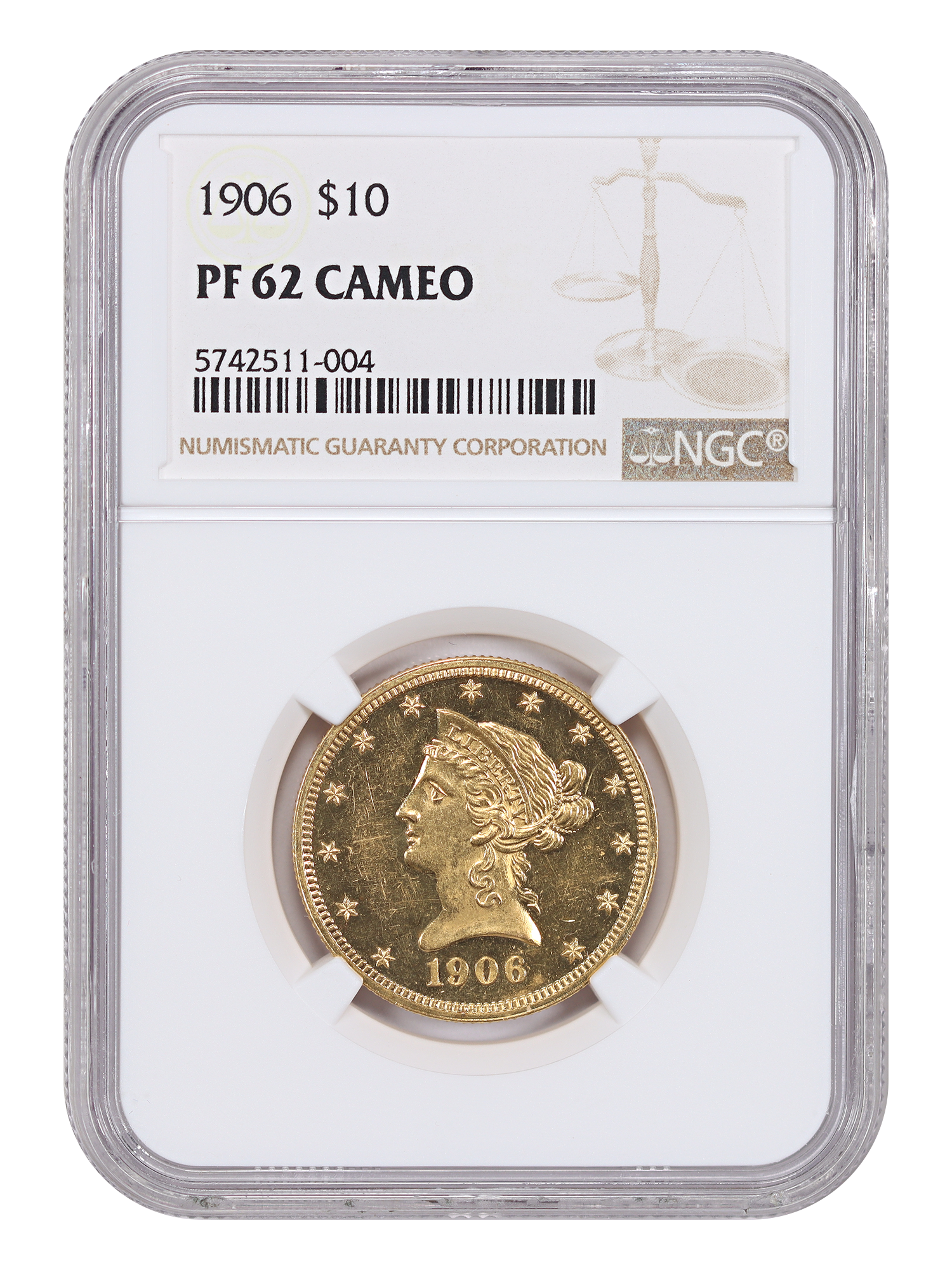 1906 $10, CAM