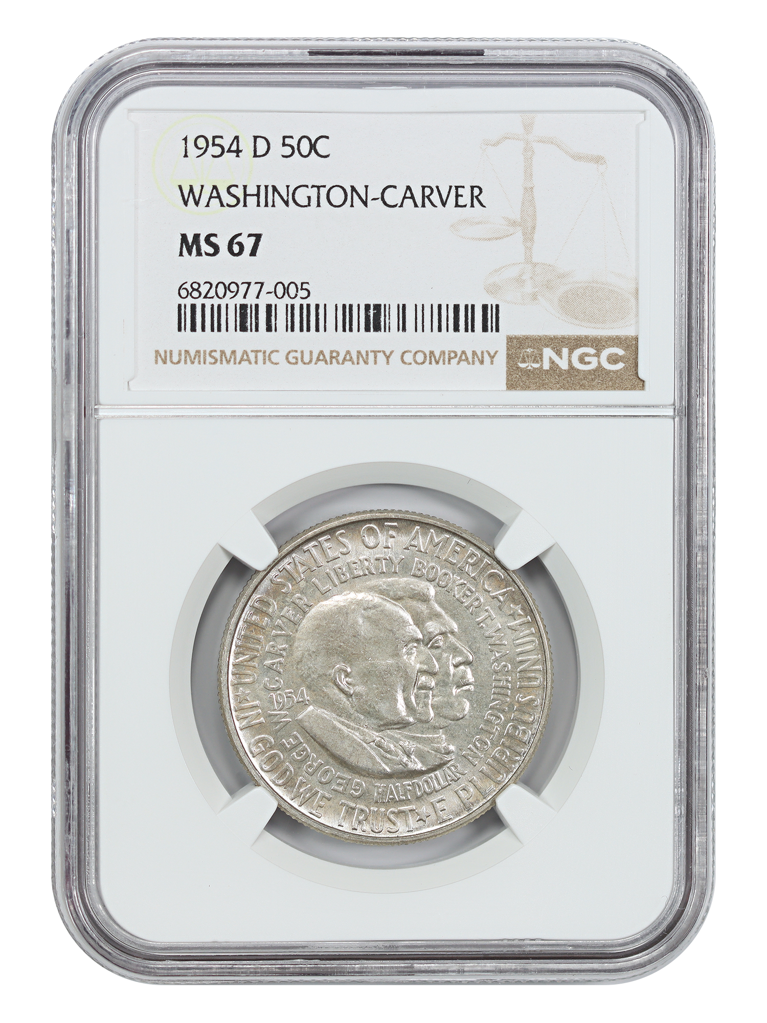 1954-D 50C Washington-Carver