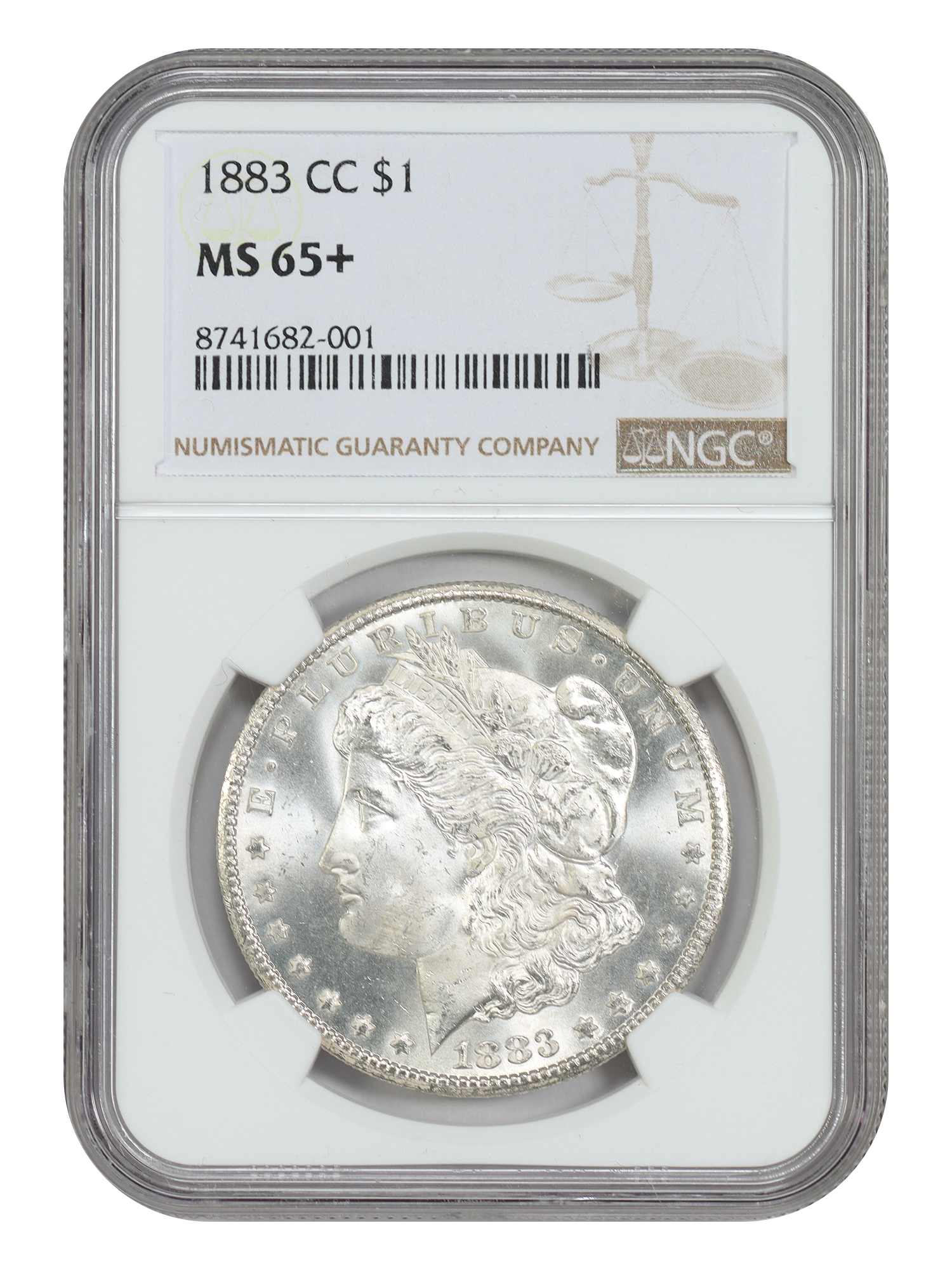 1883-CC $1 NGC MS65+
