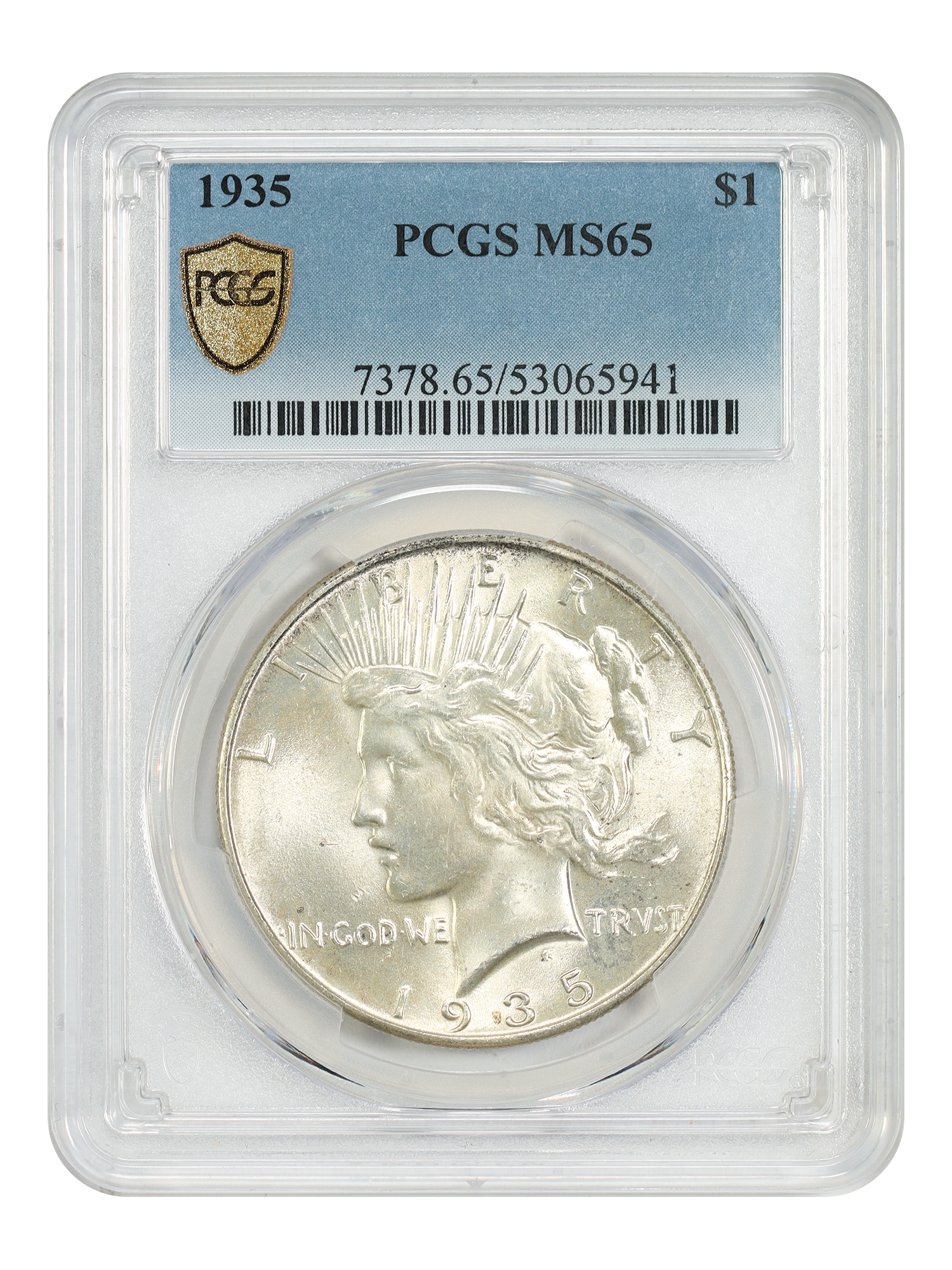 1935 $1 PCGS MS65