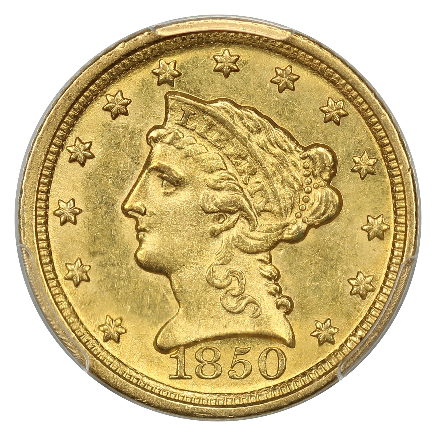Collectors Corner - 1850-D $2.50 MS61 PCGS - #74789612