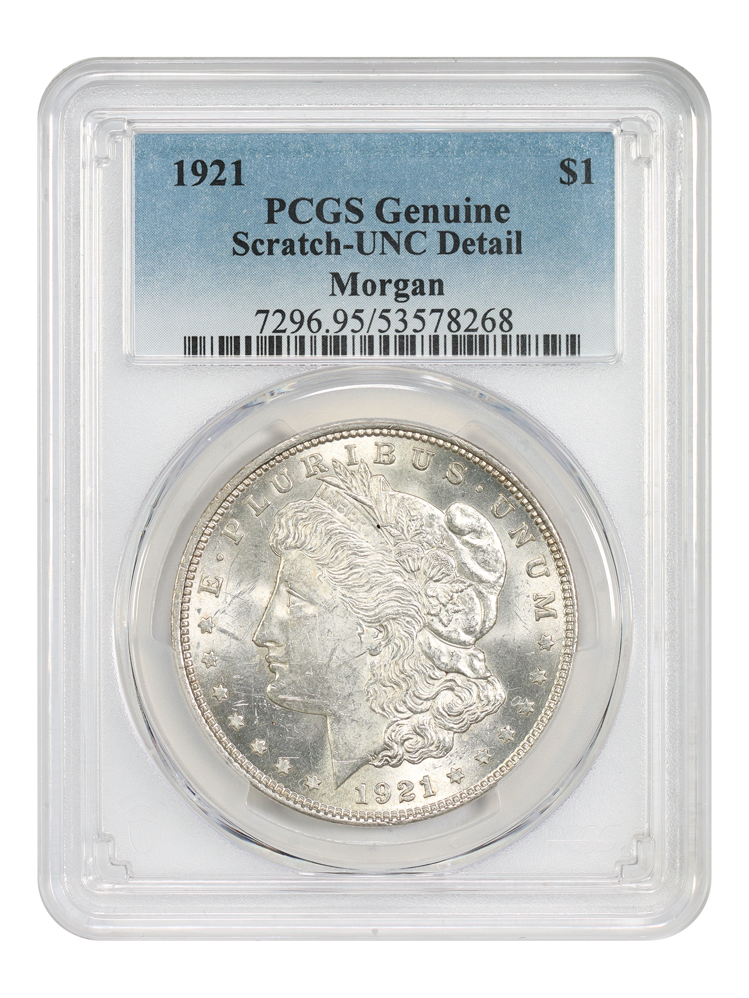 1921 $1 Morgan PCGS UNC Details (Scratch)