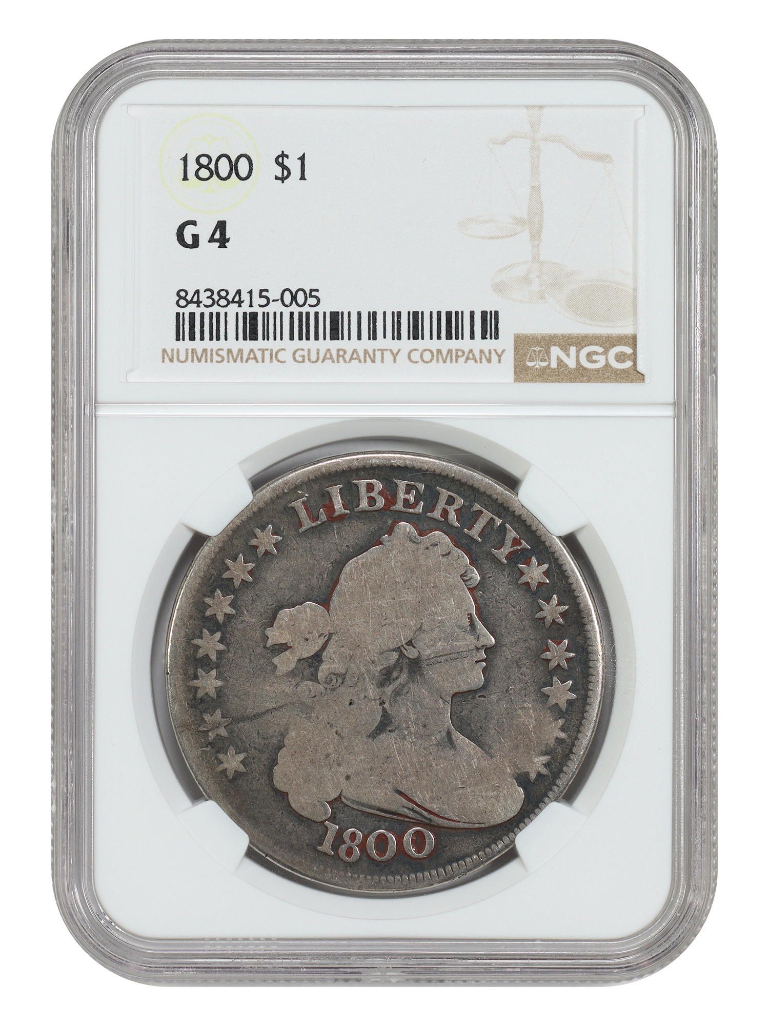 1800 $1 NGC Good 04
