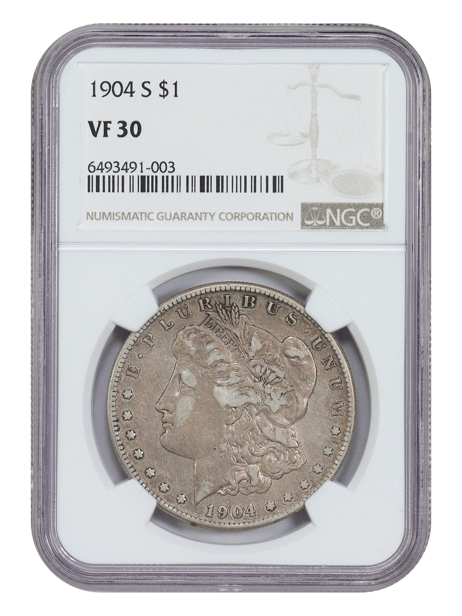 1904-S $1 NGC VF30