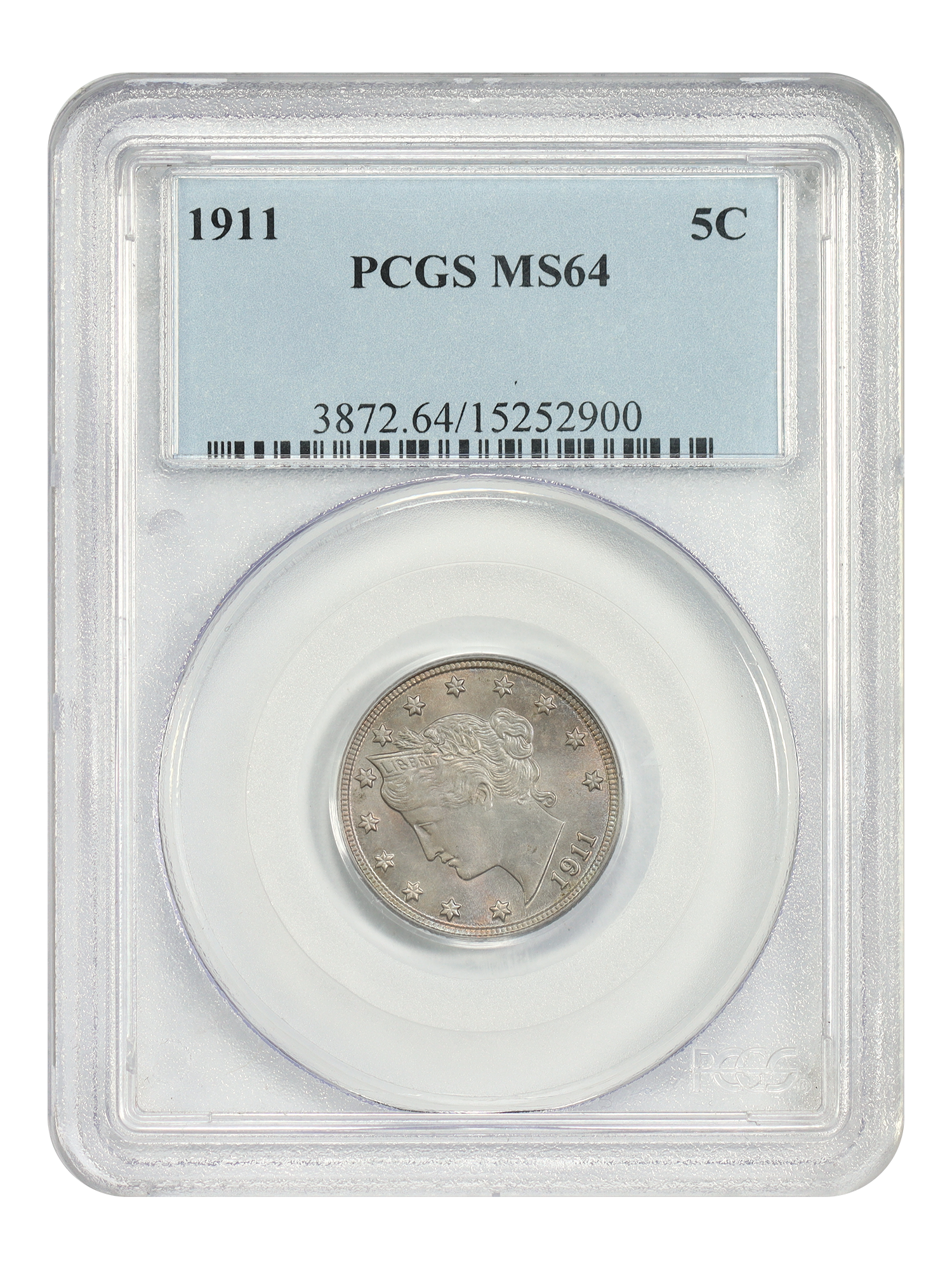 1911 5C PCGS MS64