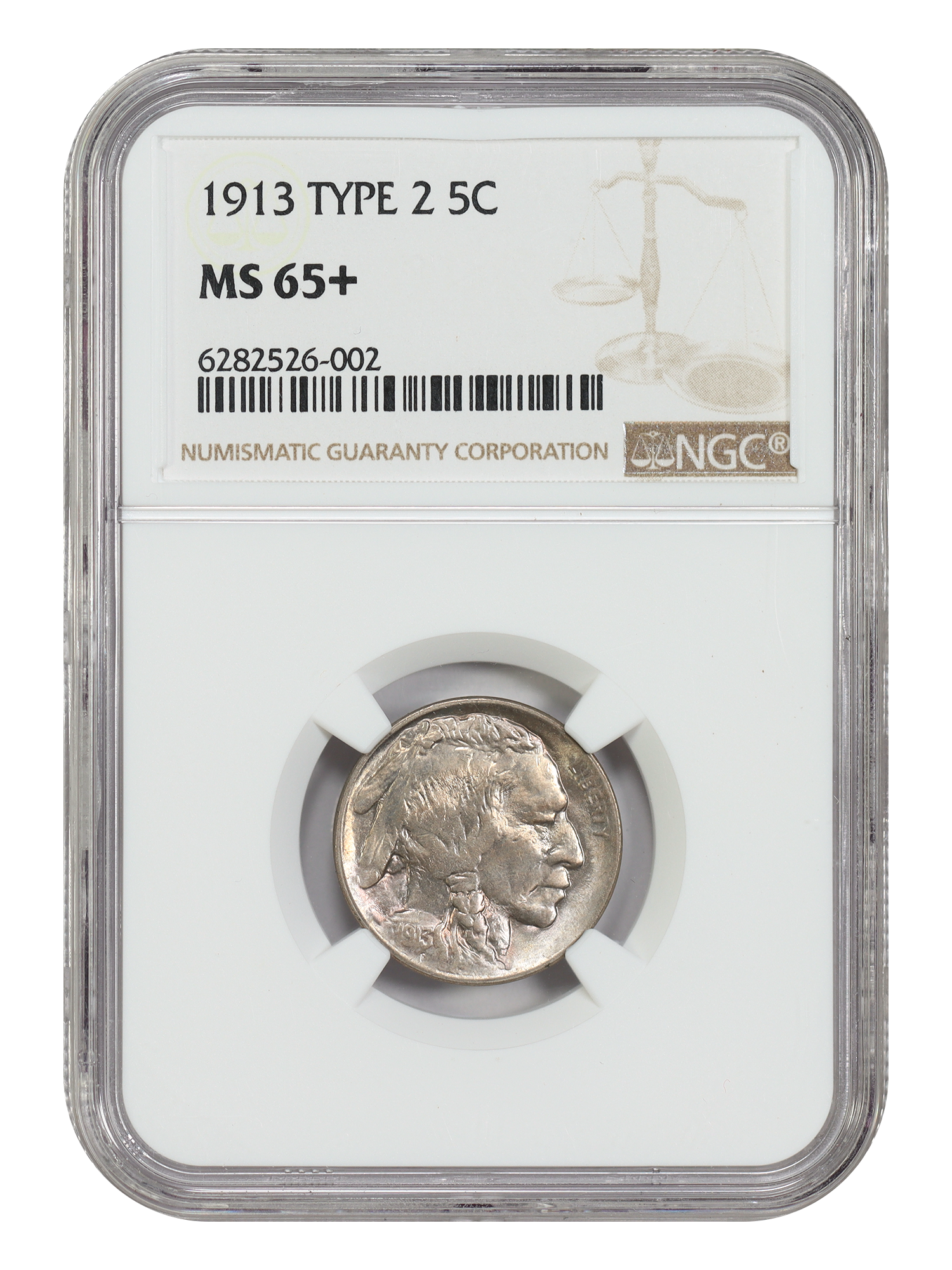 1913 5C NGC MS65+ (Type 2)