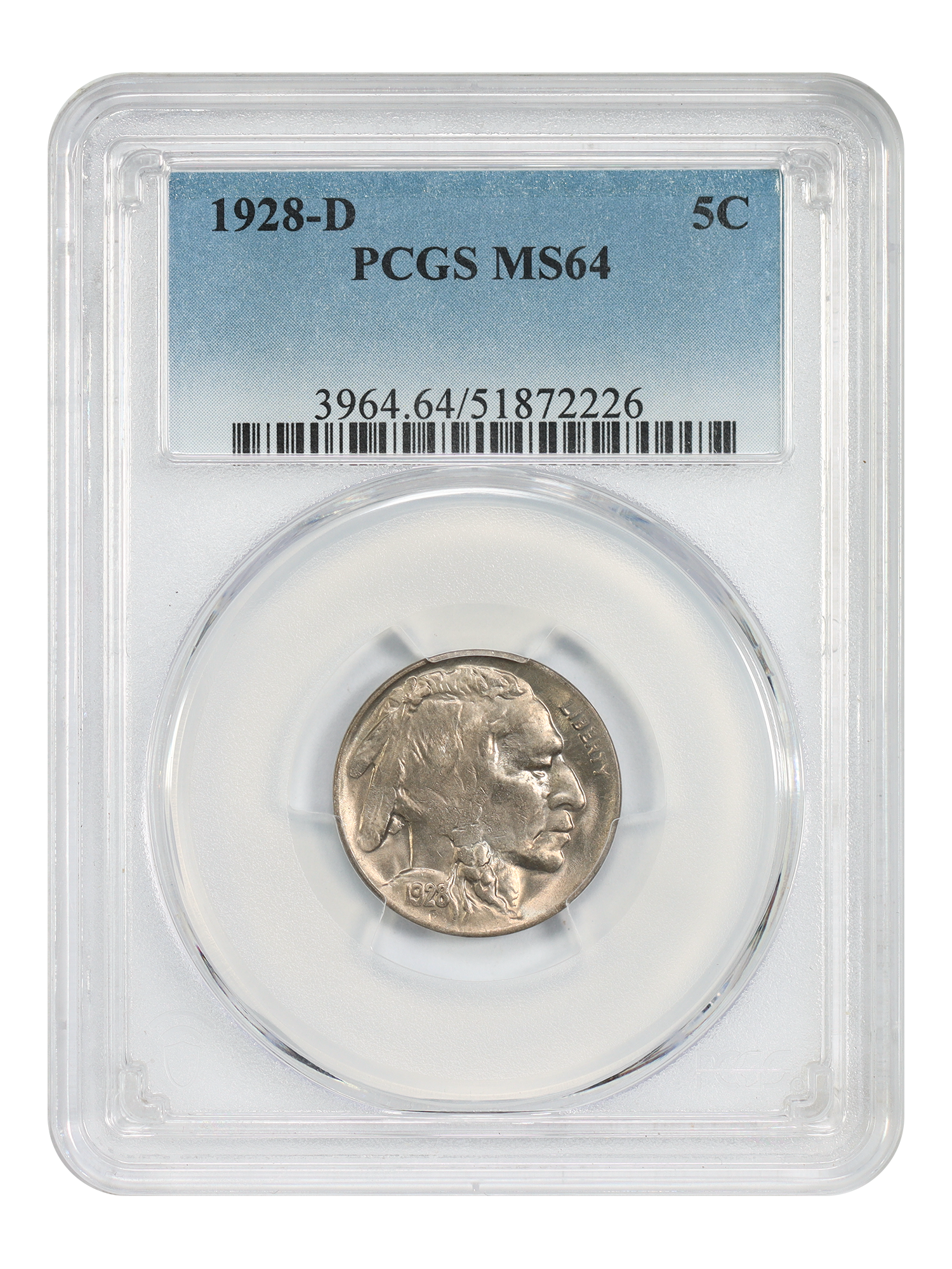1928-D 5C PCGS MS64