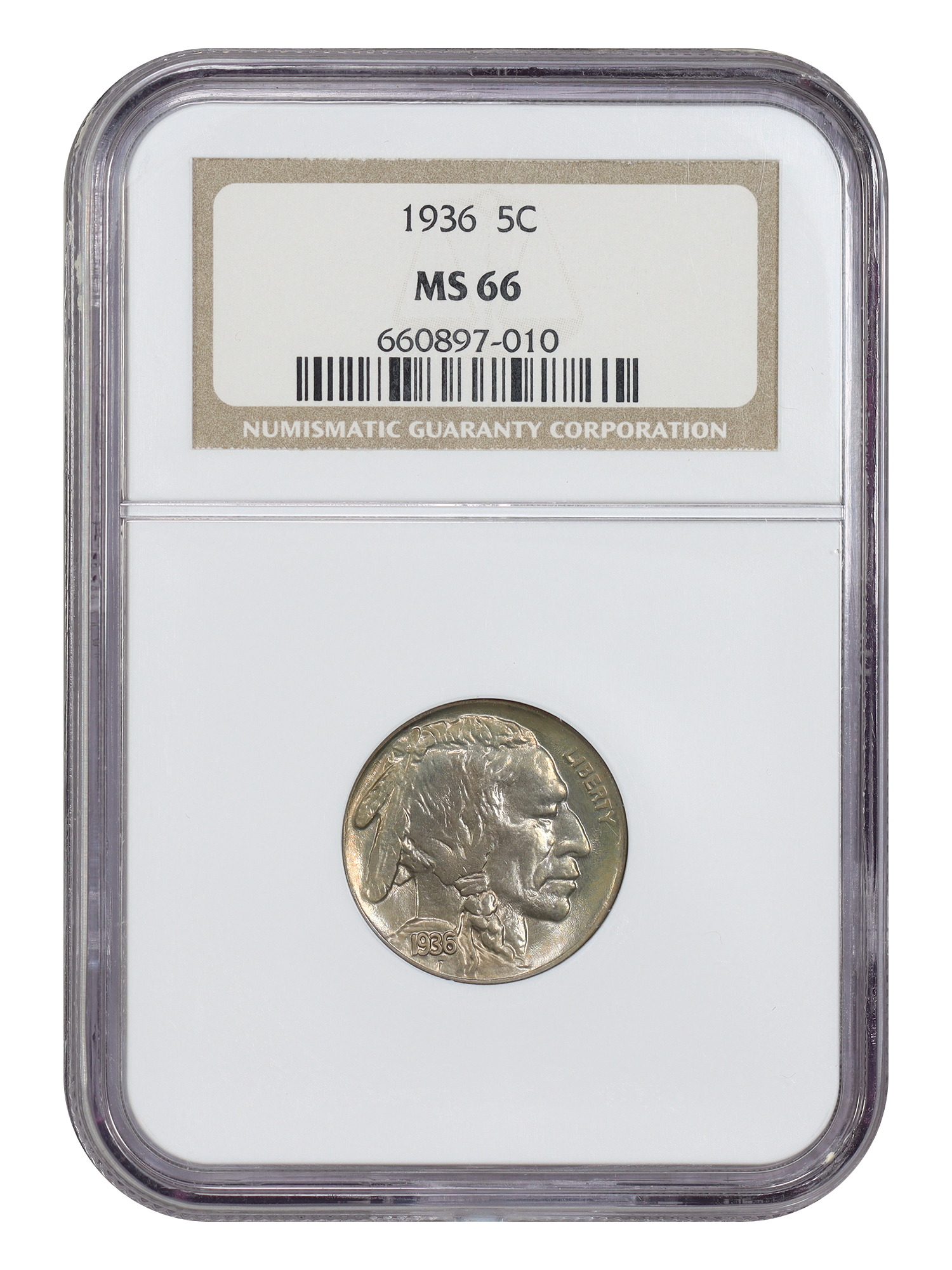 1936 5C NGC MS66