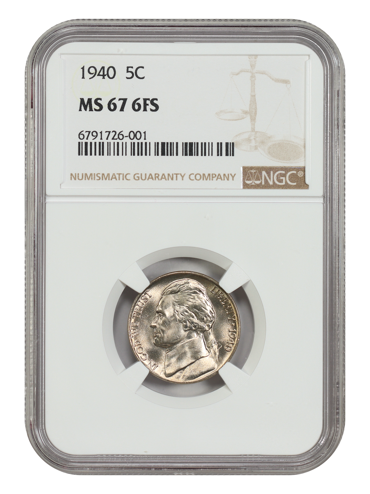 1940 5C NGC MS67 6FS