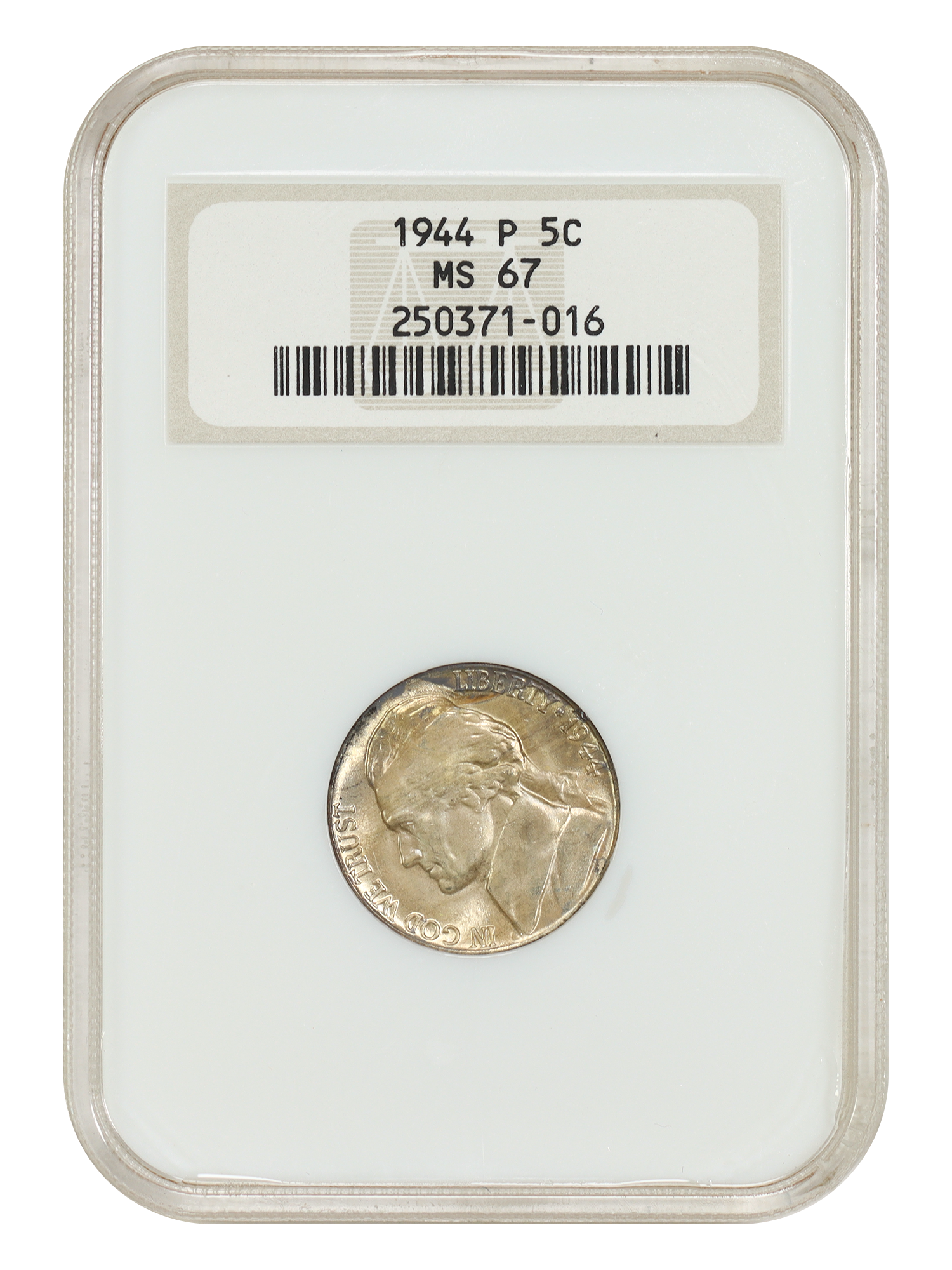 1944-P 5C NGC MS67 (OH)