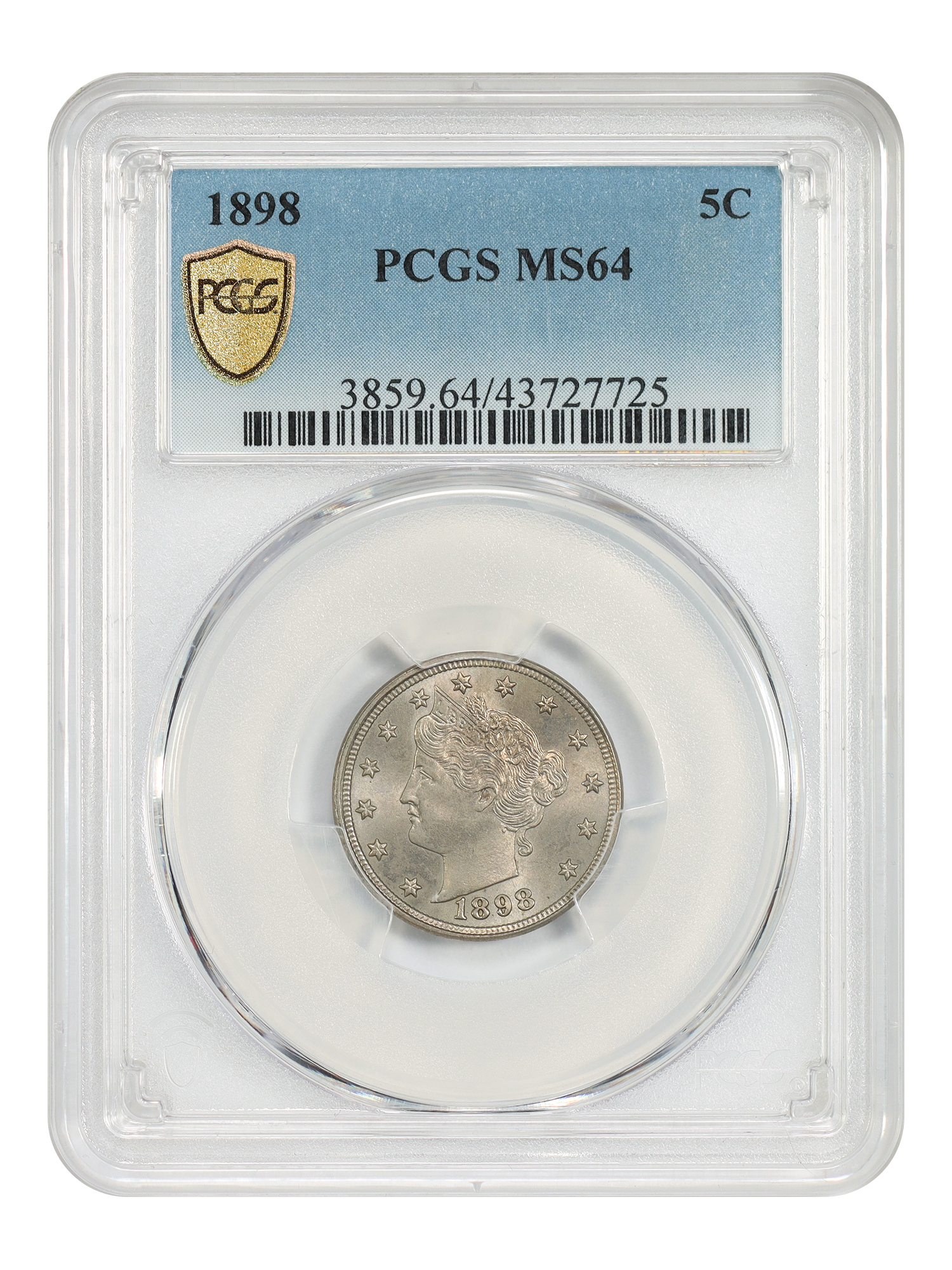 1898 5C PCGS MS64