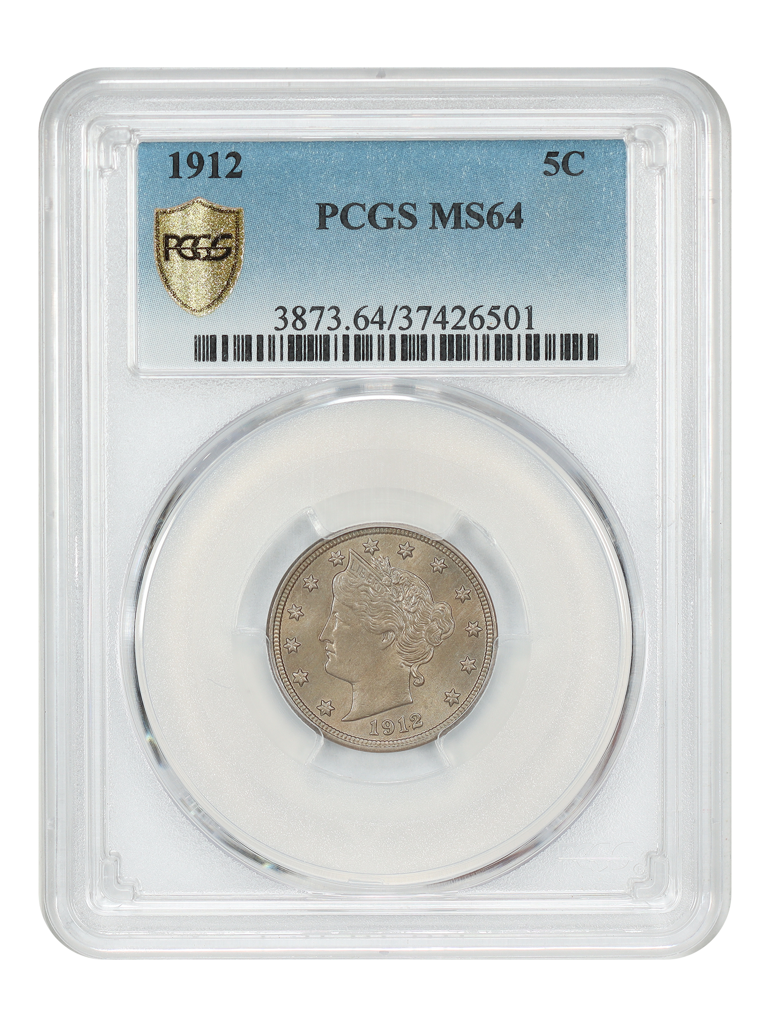 1912 5C PCGS MS64