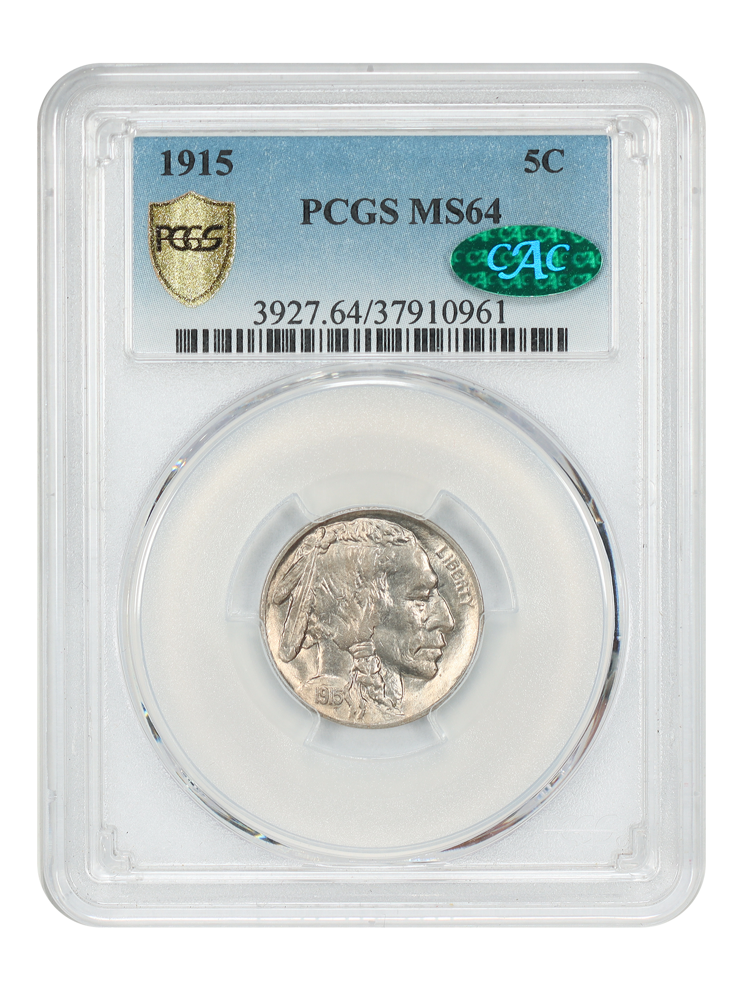 1915 5C PCGS/CAC MS64