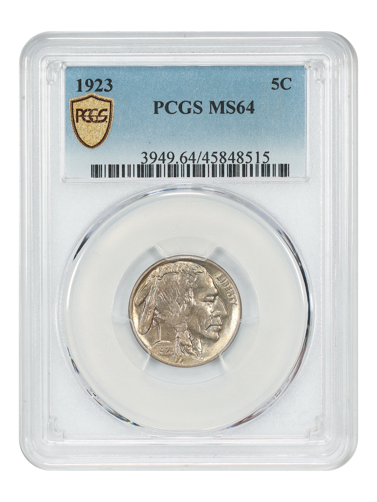 1923 5C PCGS MS64
