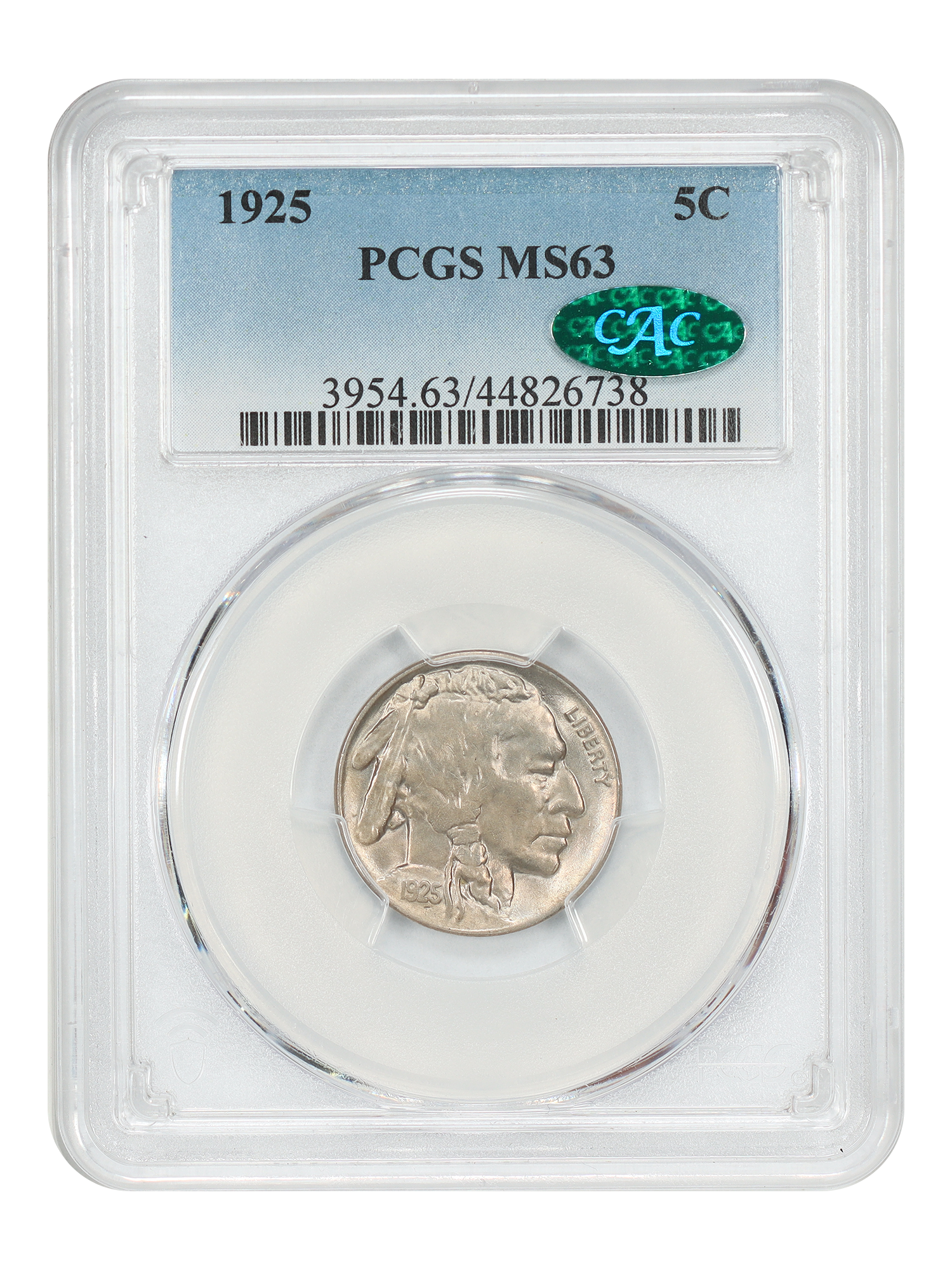 1925 5C PCGS/CAC MS63