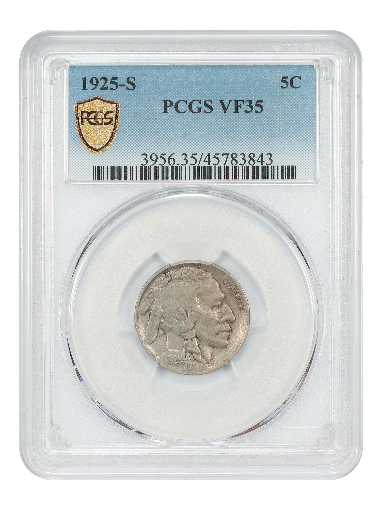 1925-S 5C PCGS VF35