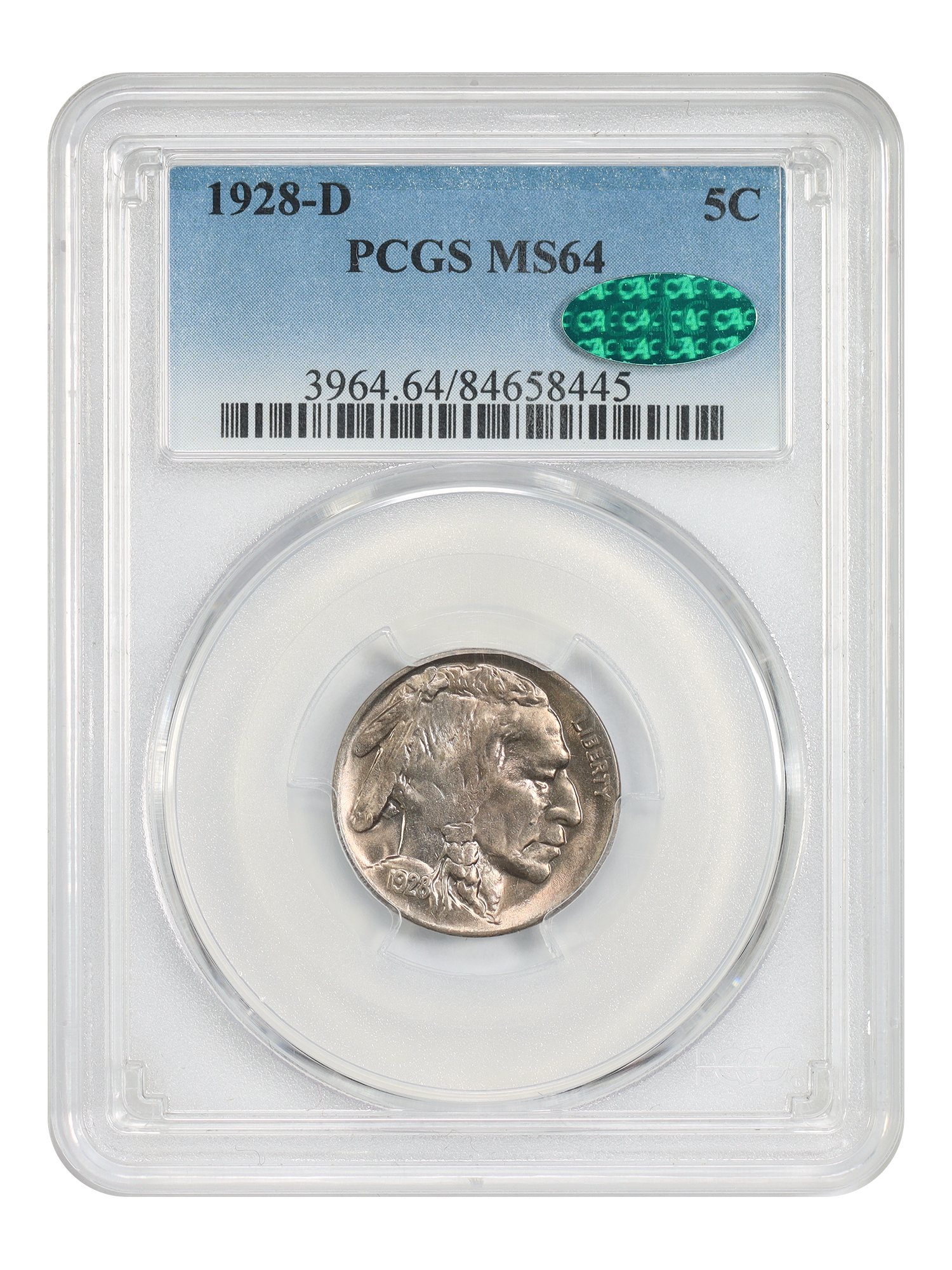 1928-D 5C PCGS/CAC MS64