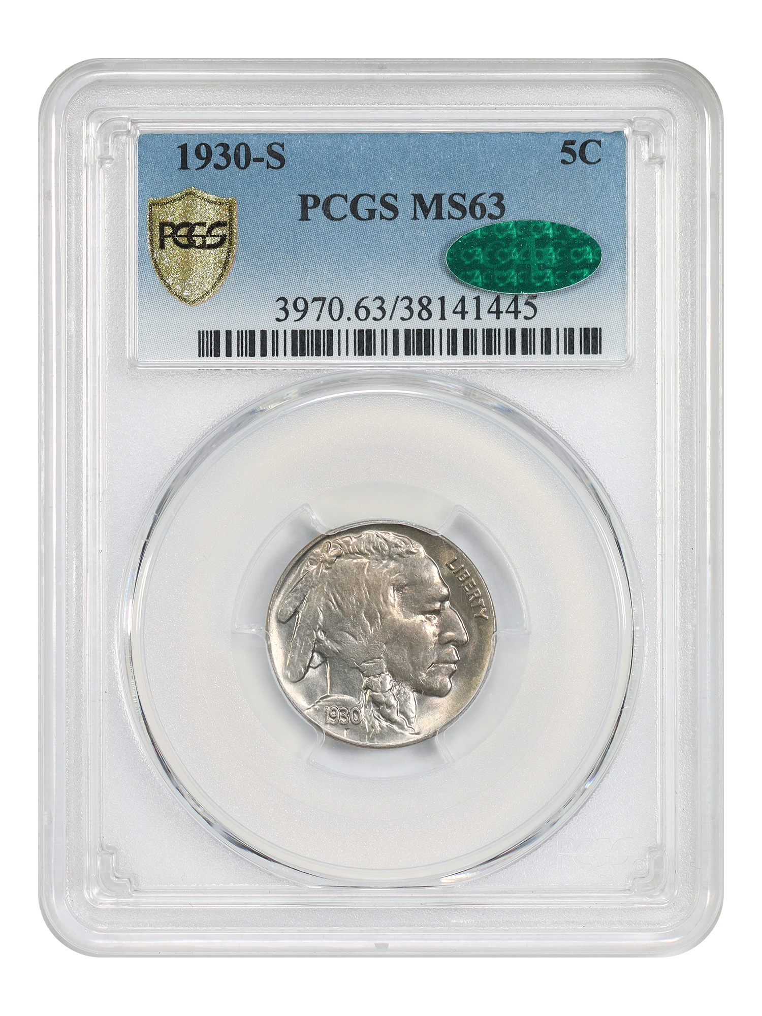 1930-S 5C PCGS/CAC MS63