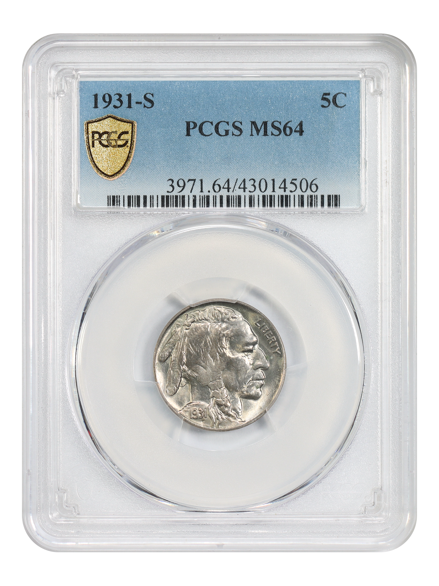 1931-S 5C PCGS MS64
