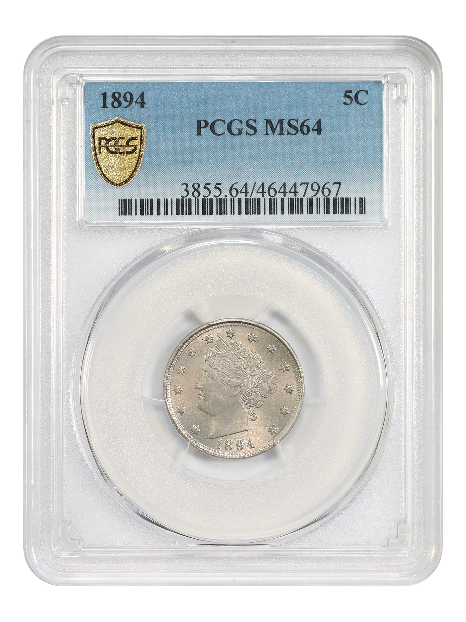 1894 5C PCGS MS64