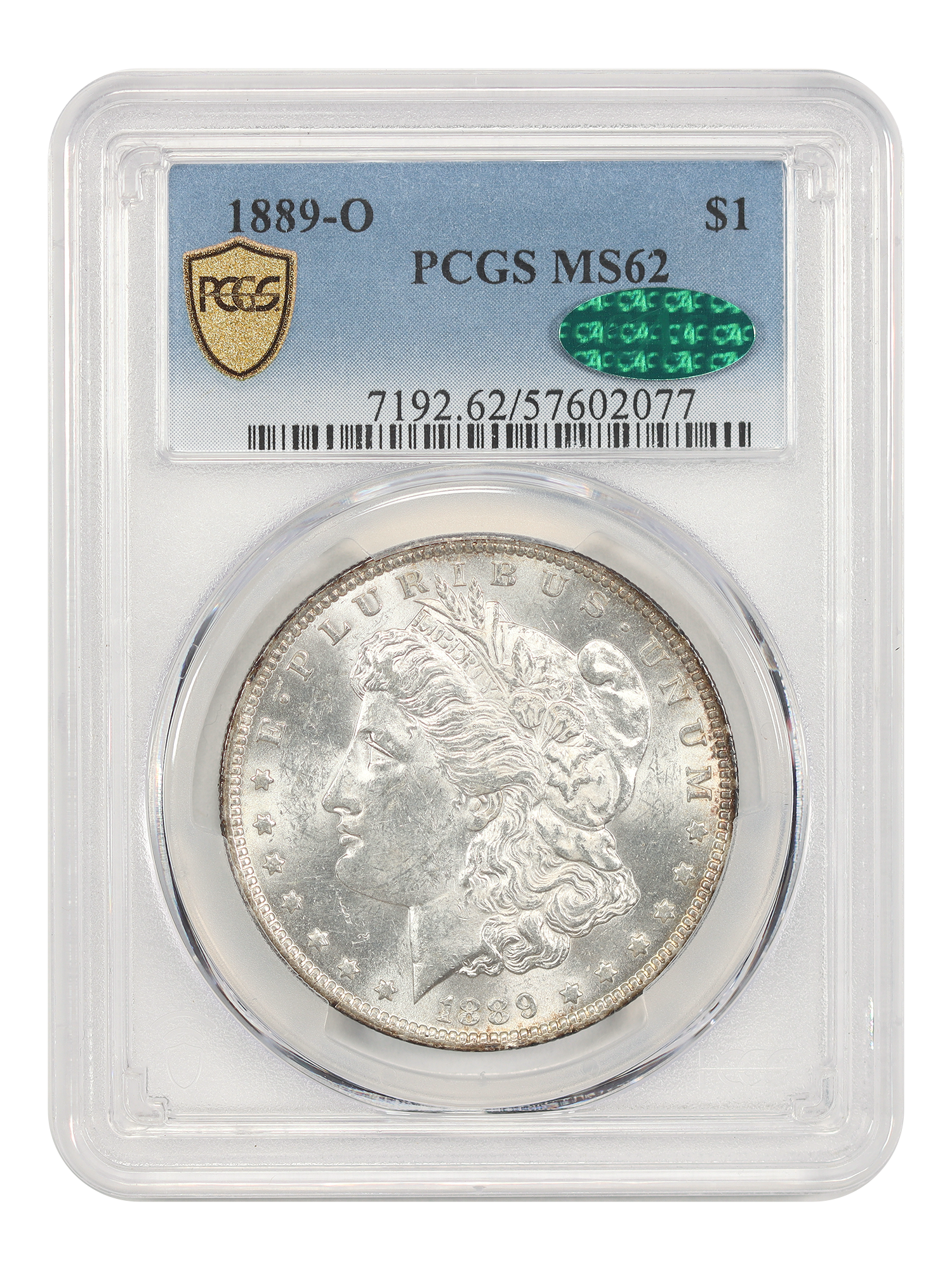 1889-O $1 PCGS/CAC MS62