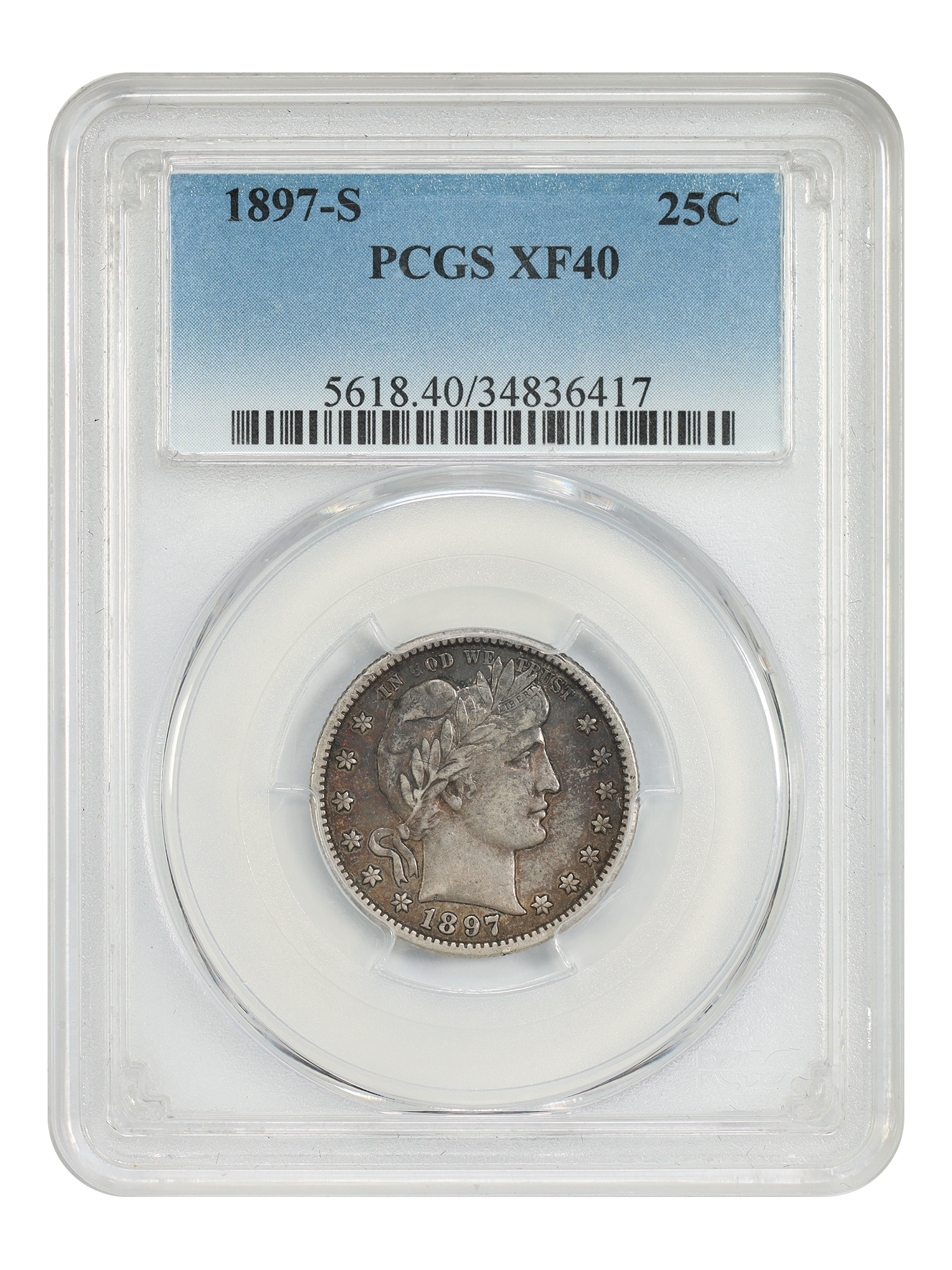 1897-S 25C PCGS XF40