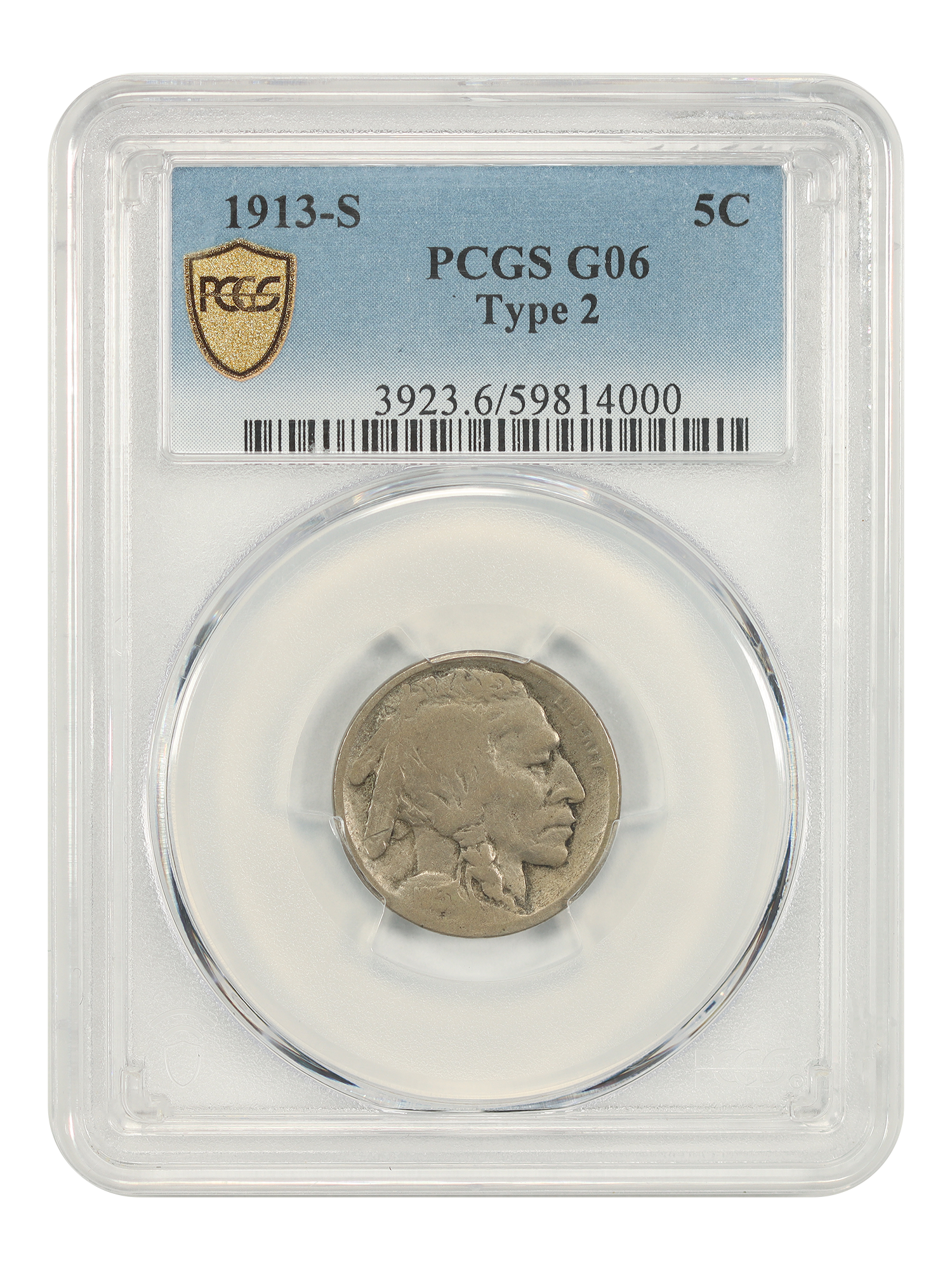 1913-S 5C PCGS Good 06 (Type 2)