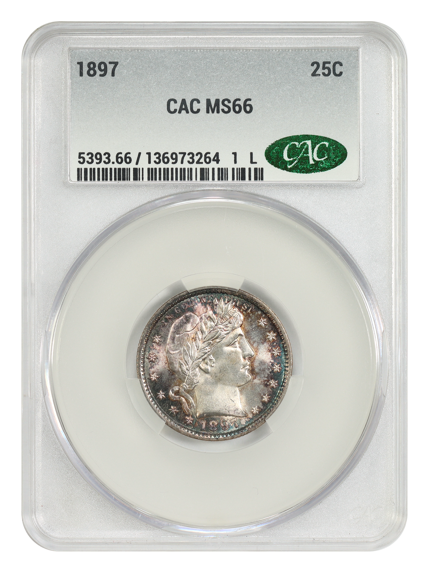 1897 25C CACG MS66
