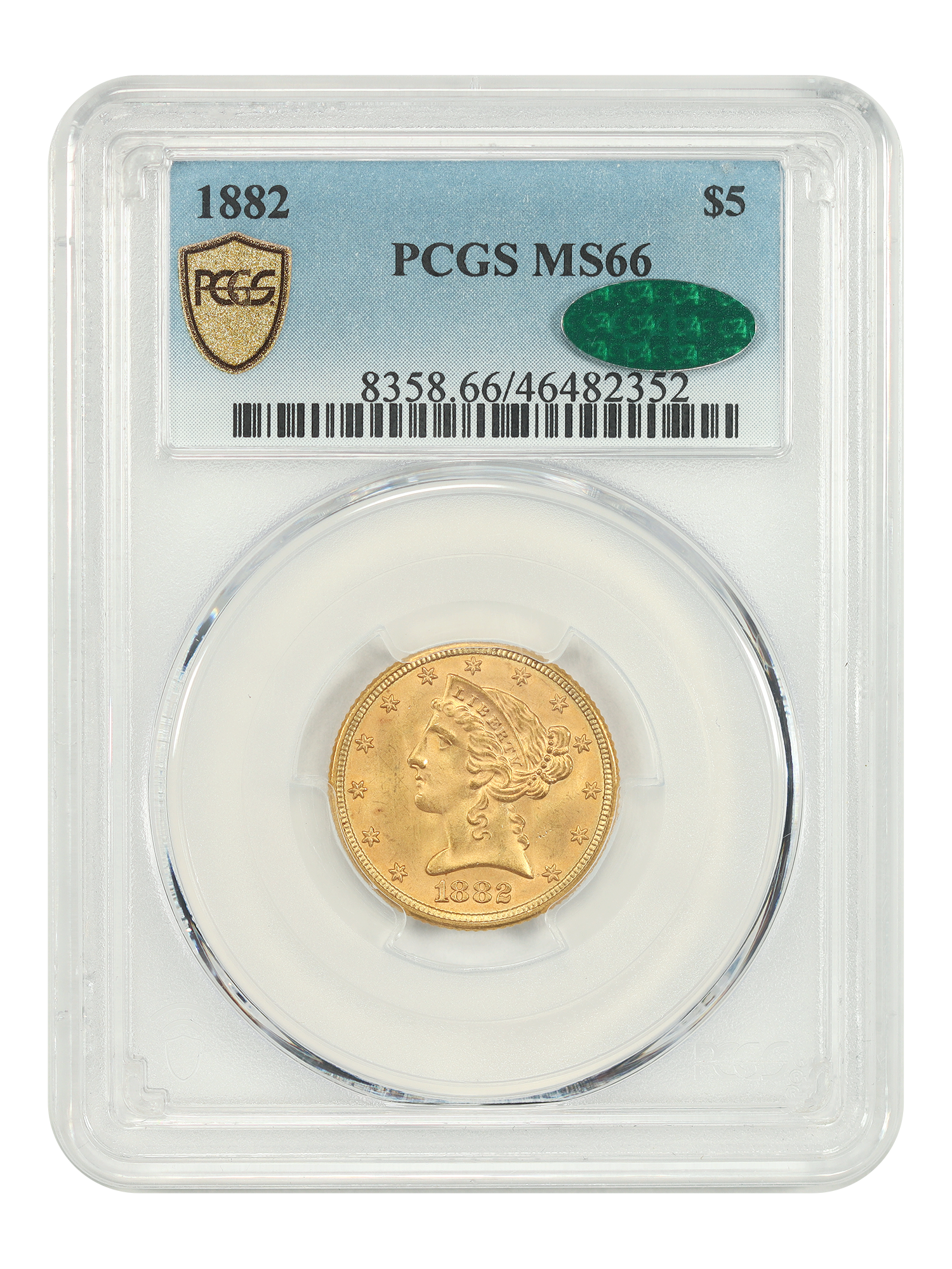 1882 $5 PCGS/CAC MS66