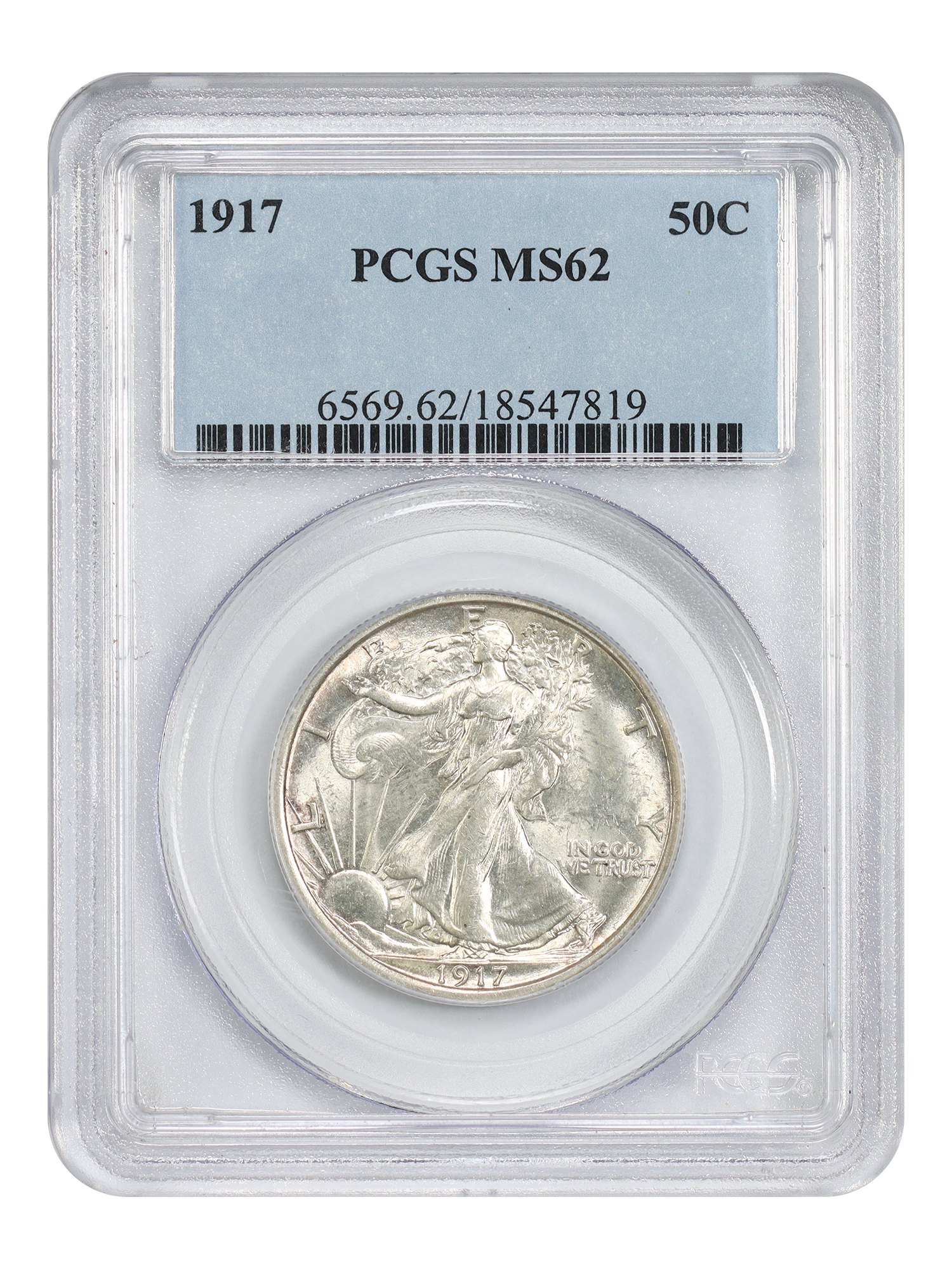 1917 50C PCGS MS62