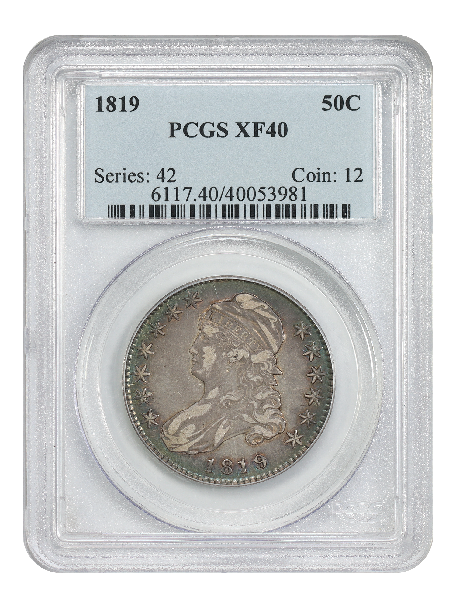 1819 50C PCGS XF40