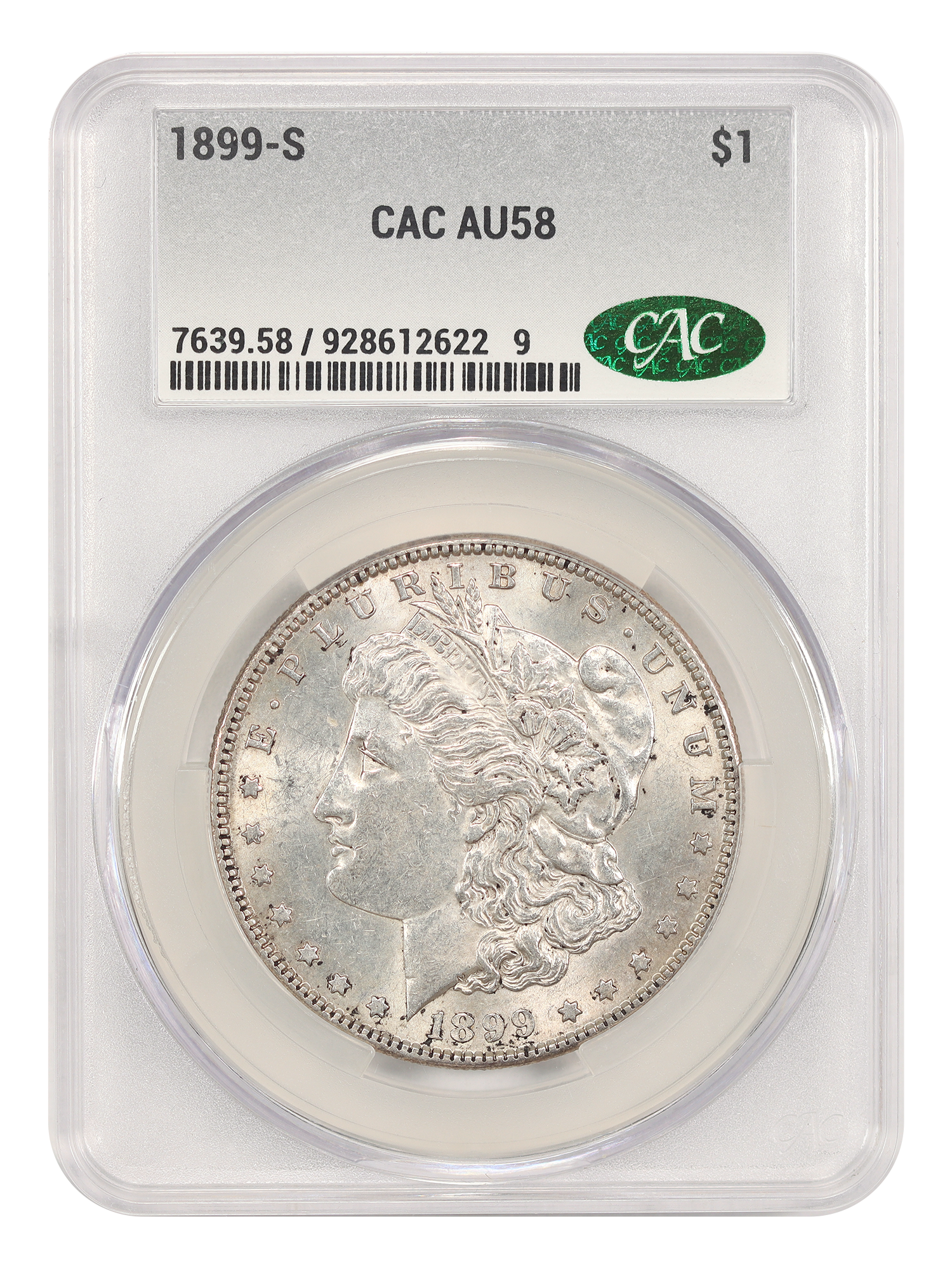 1899-S $1 CACG AU58