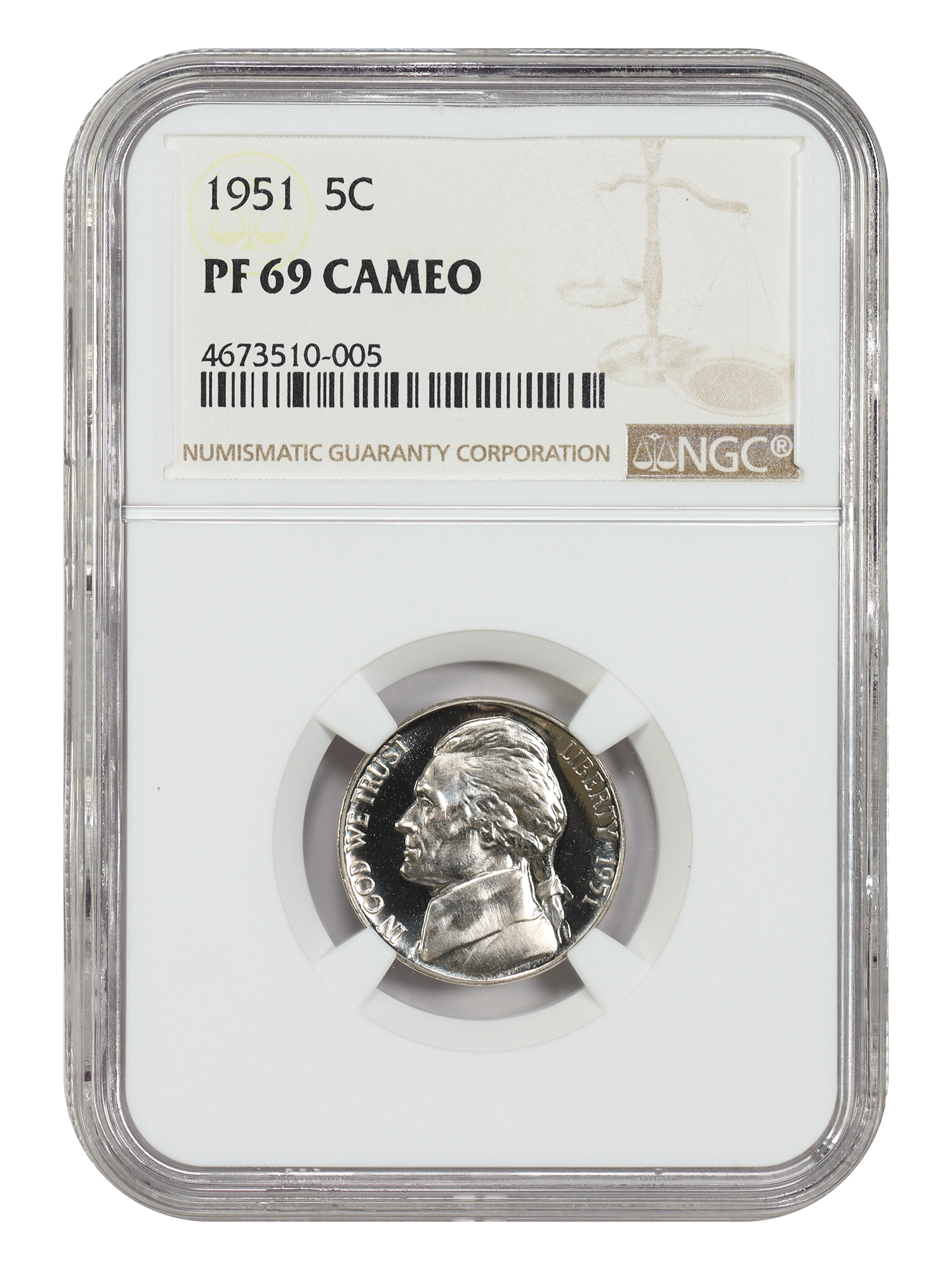 1951 5C NGC PR69CAM