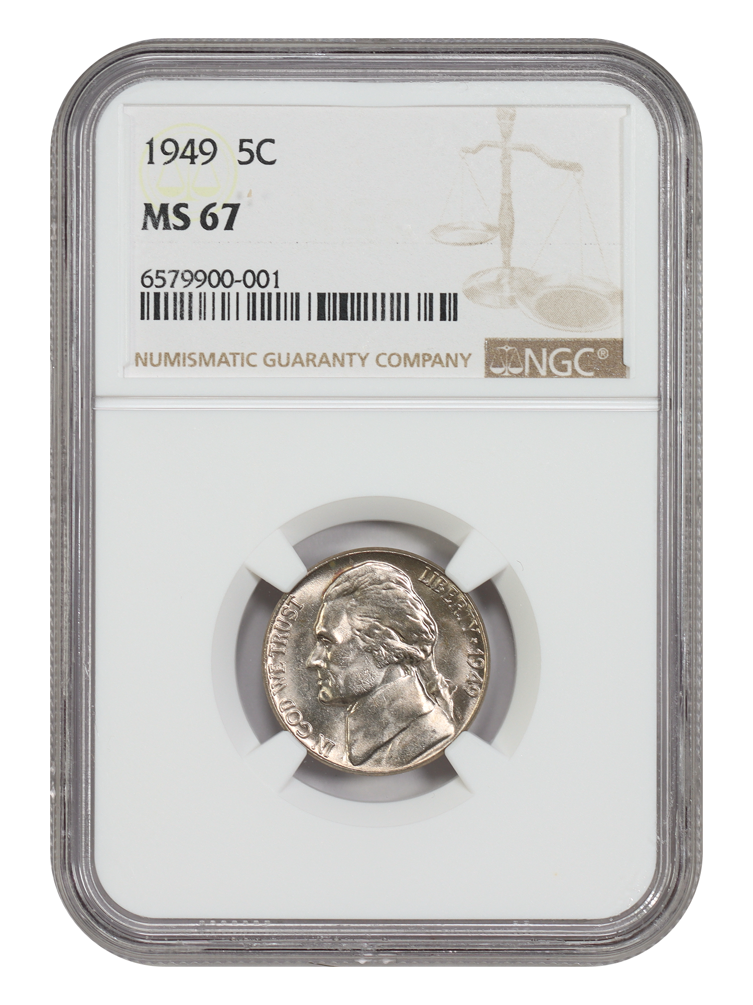 1949 5C NGC MS67