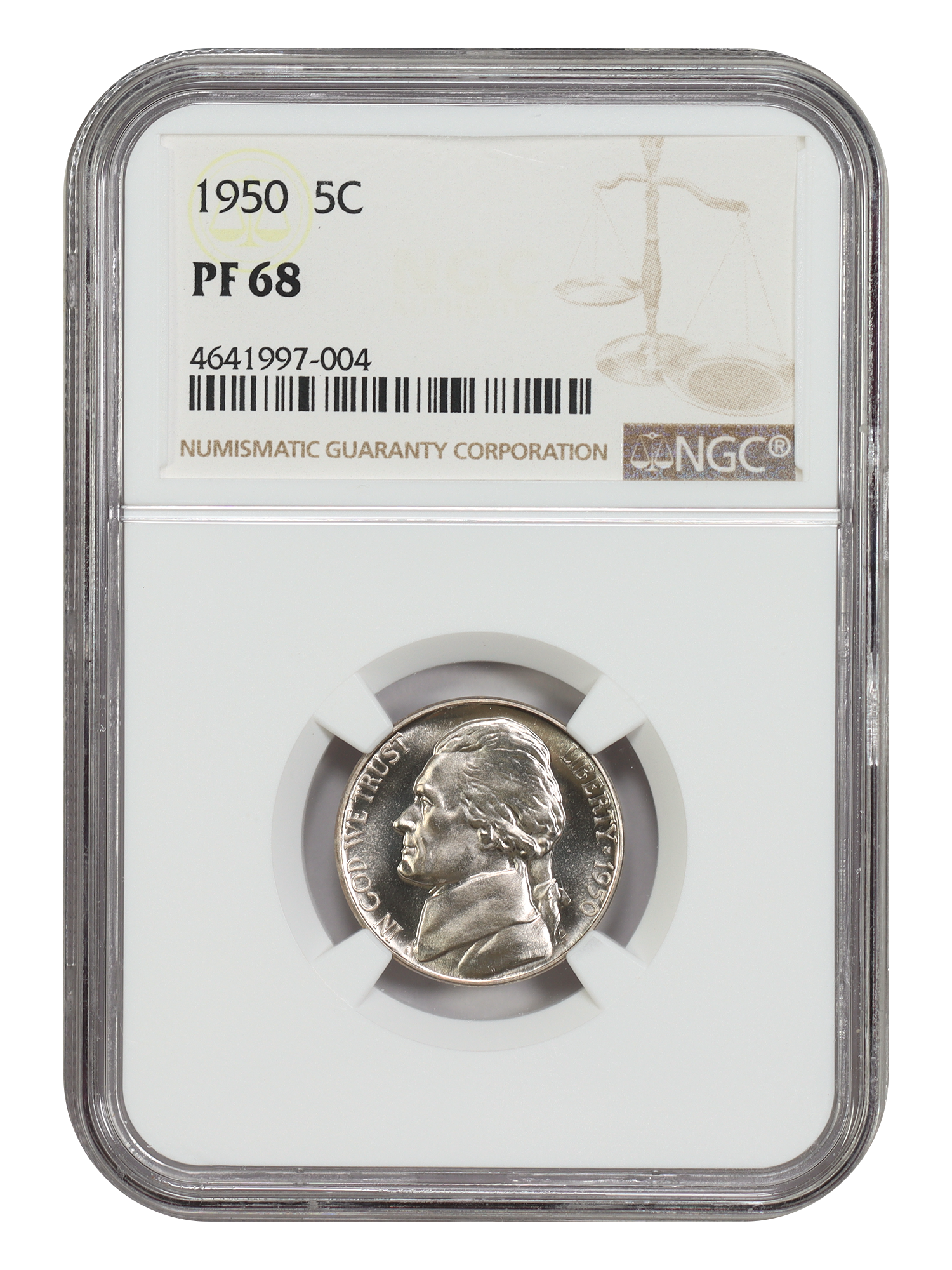 1950 5C NGC PR68