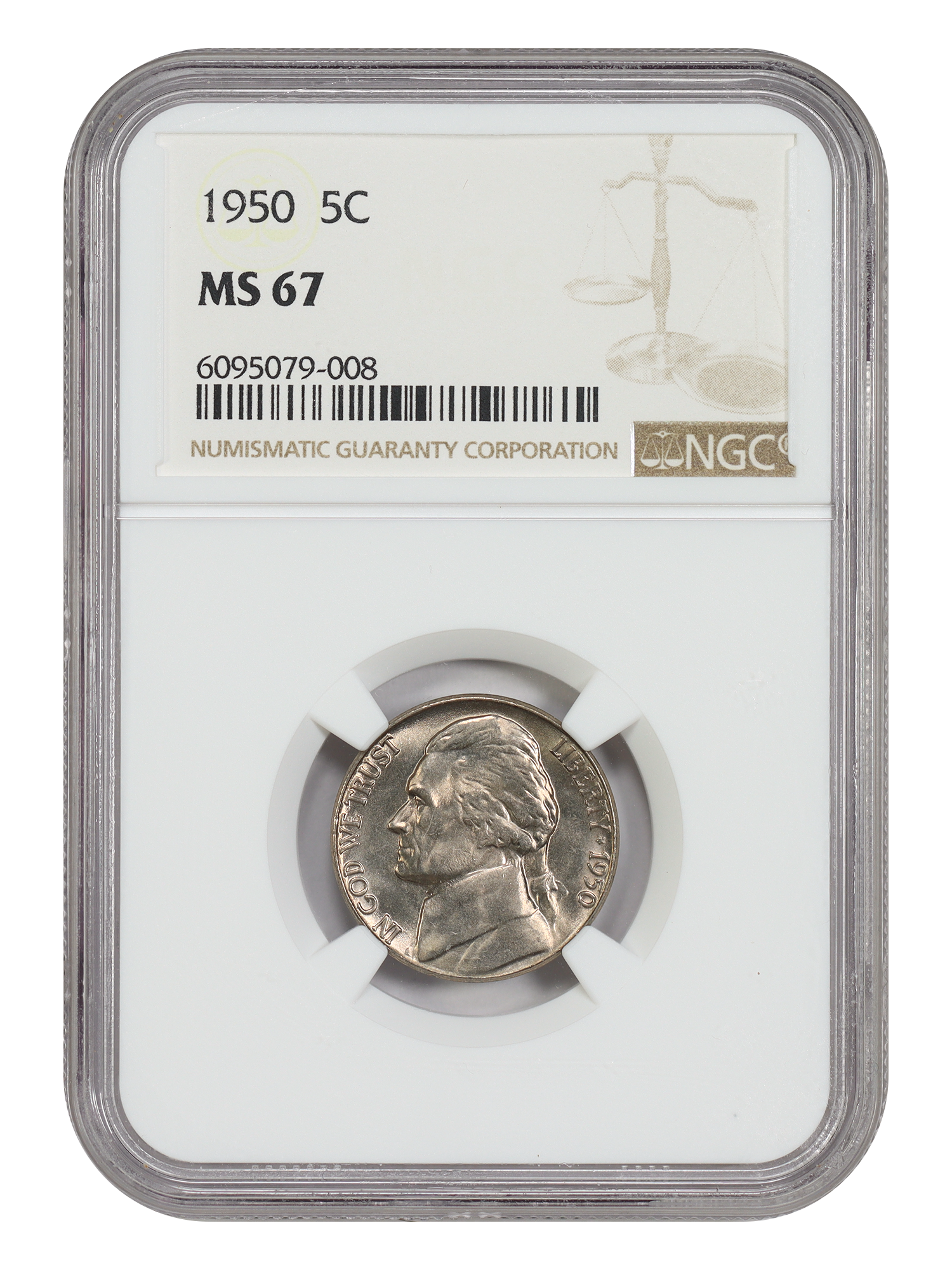 1950 5C NGC MS67