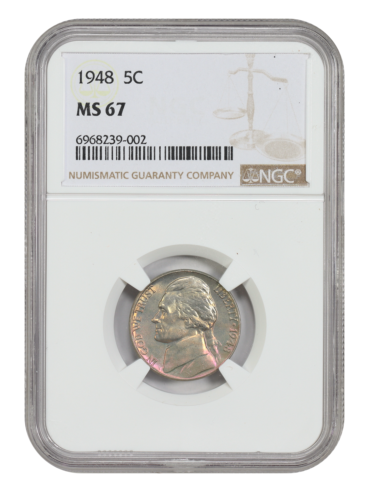 1948 5C NGC MS67