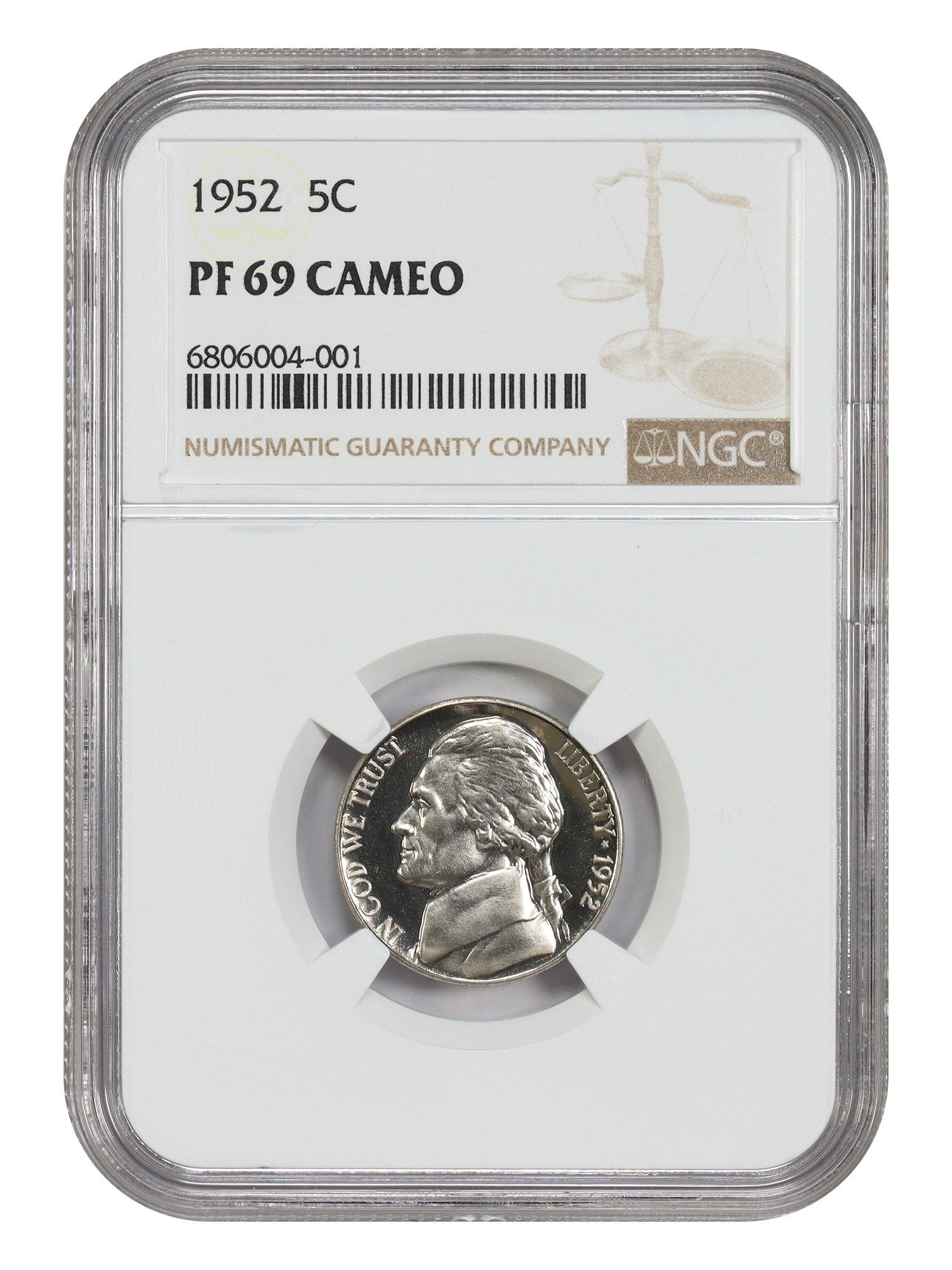 1952 5C NGC PR69CAM