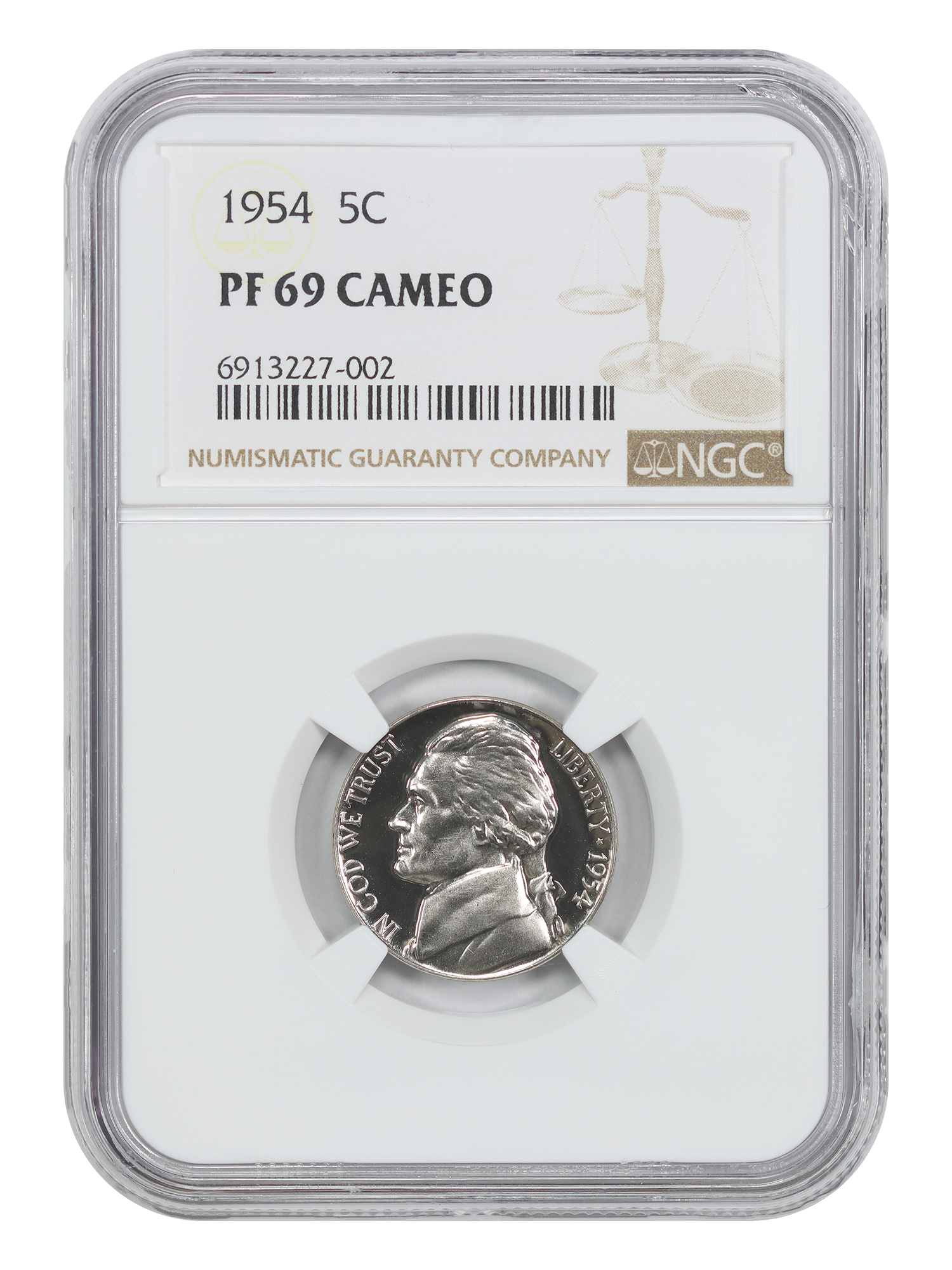 1954 5C NGC PR69CAM