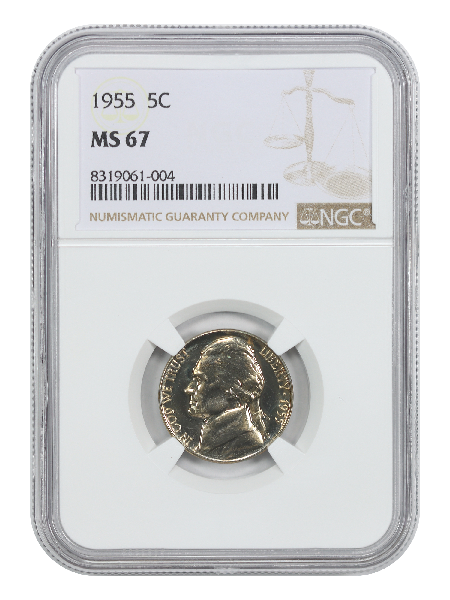1955 5C NGC MS67