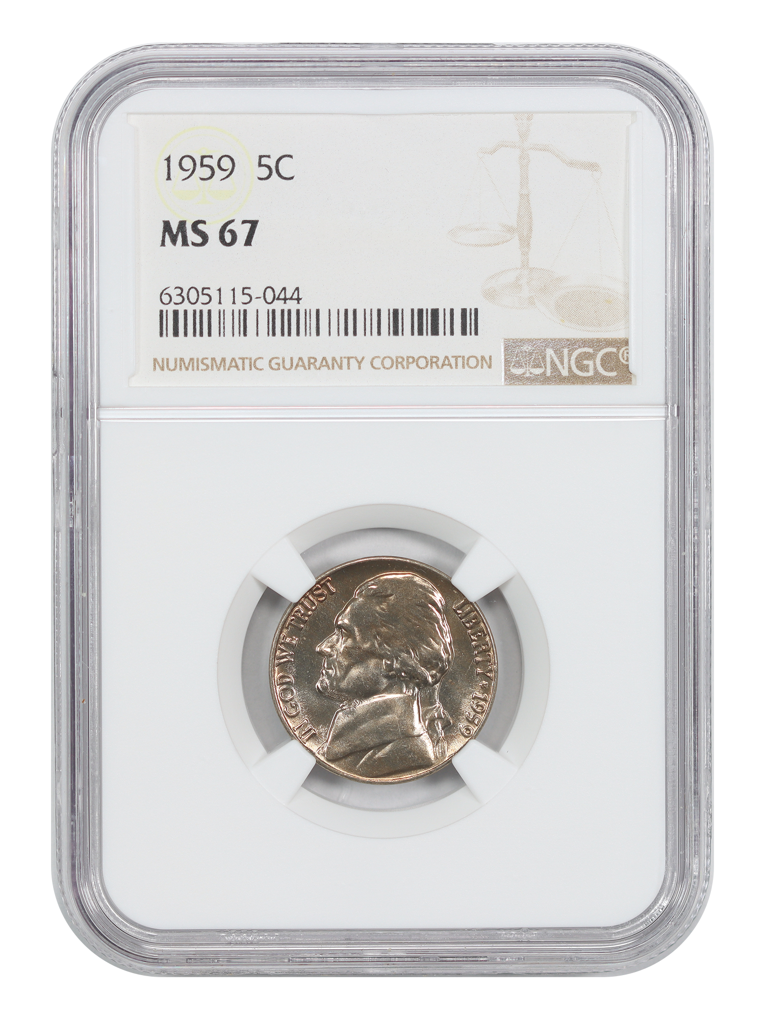 1959 5C NGC MS67