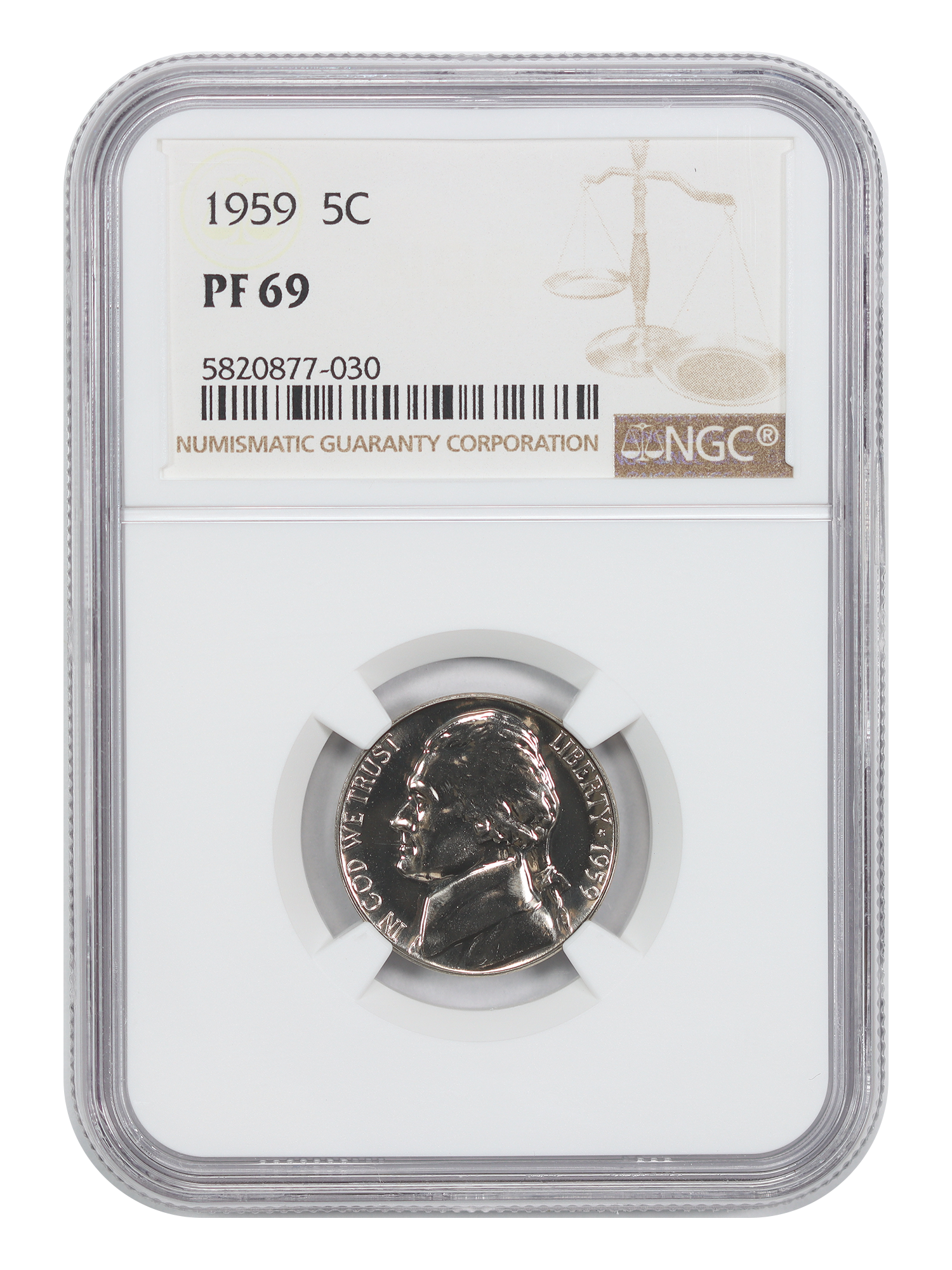 1959 5C NGC PR69