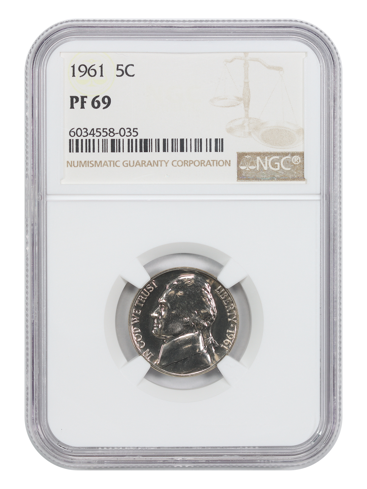 1961 5C NGC PR69