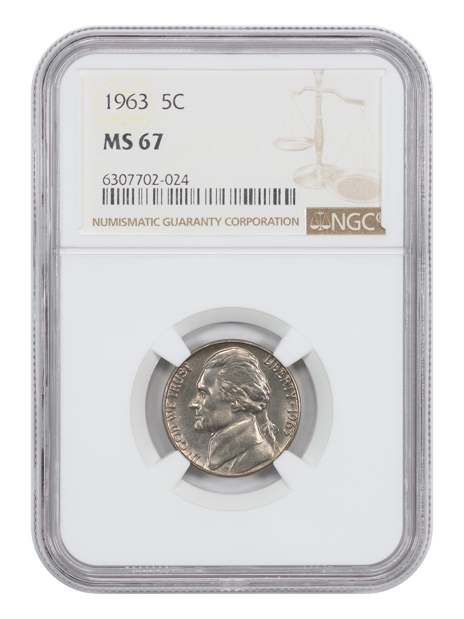 1963 5C NGC MS67