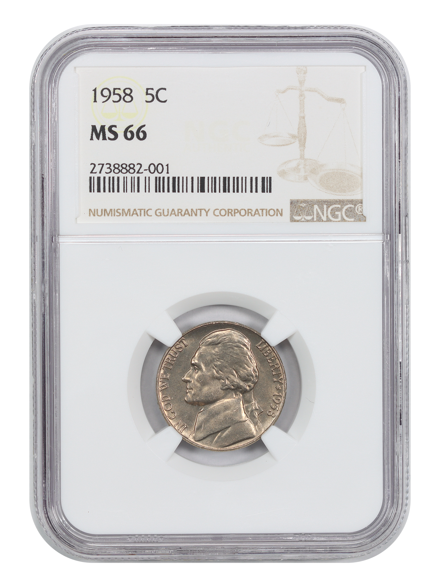 1958 5C NGC MS66